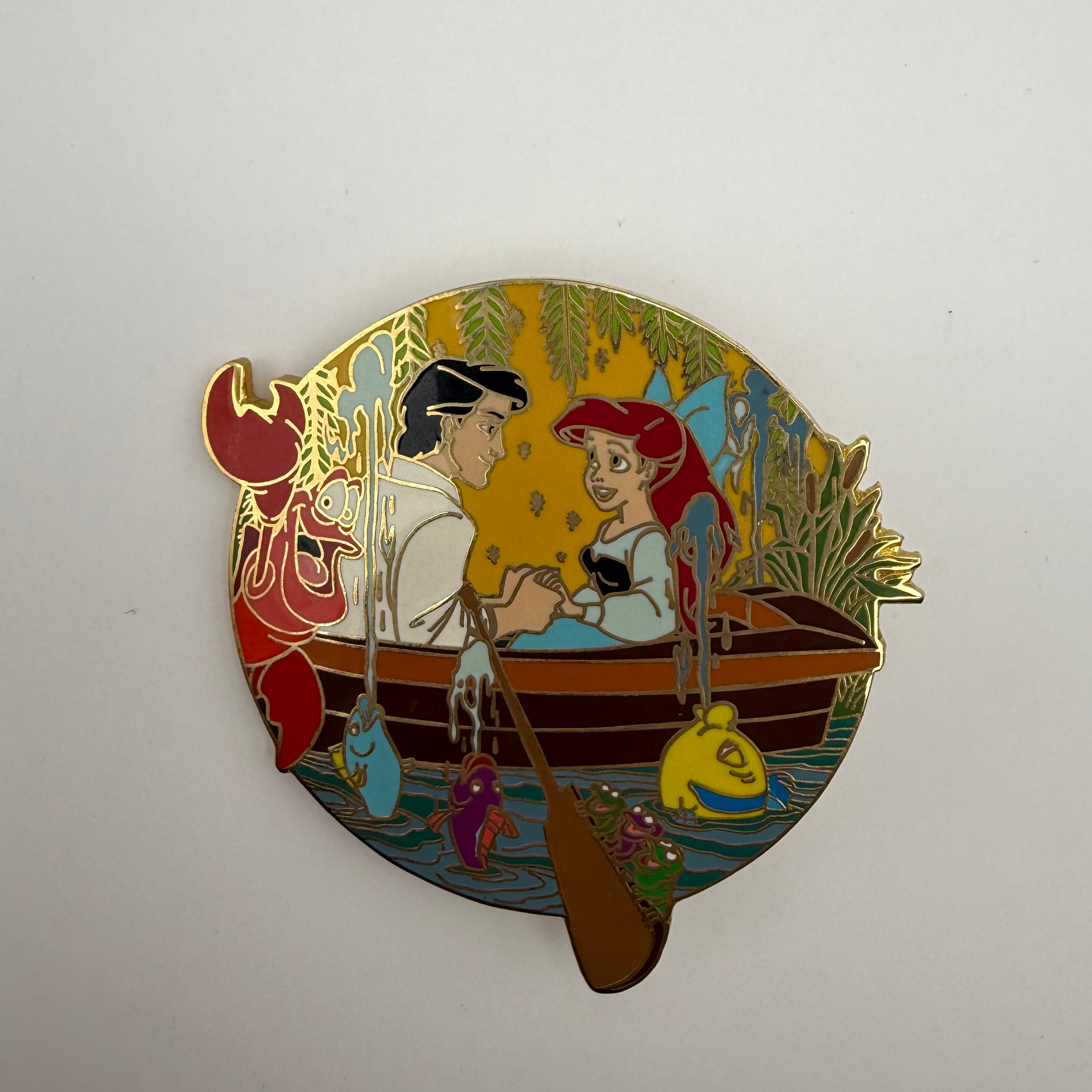 Disney Auctions Kiss the Girl  Ariel Eric Sebastian Little Mermaid LE 1000 Pin