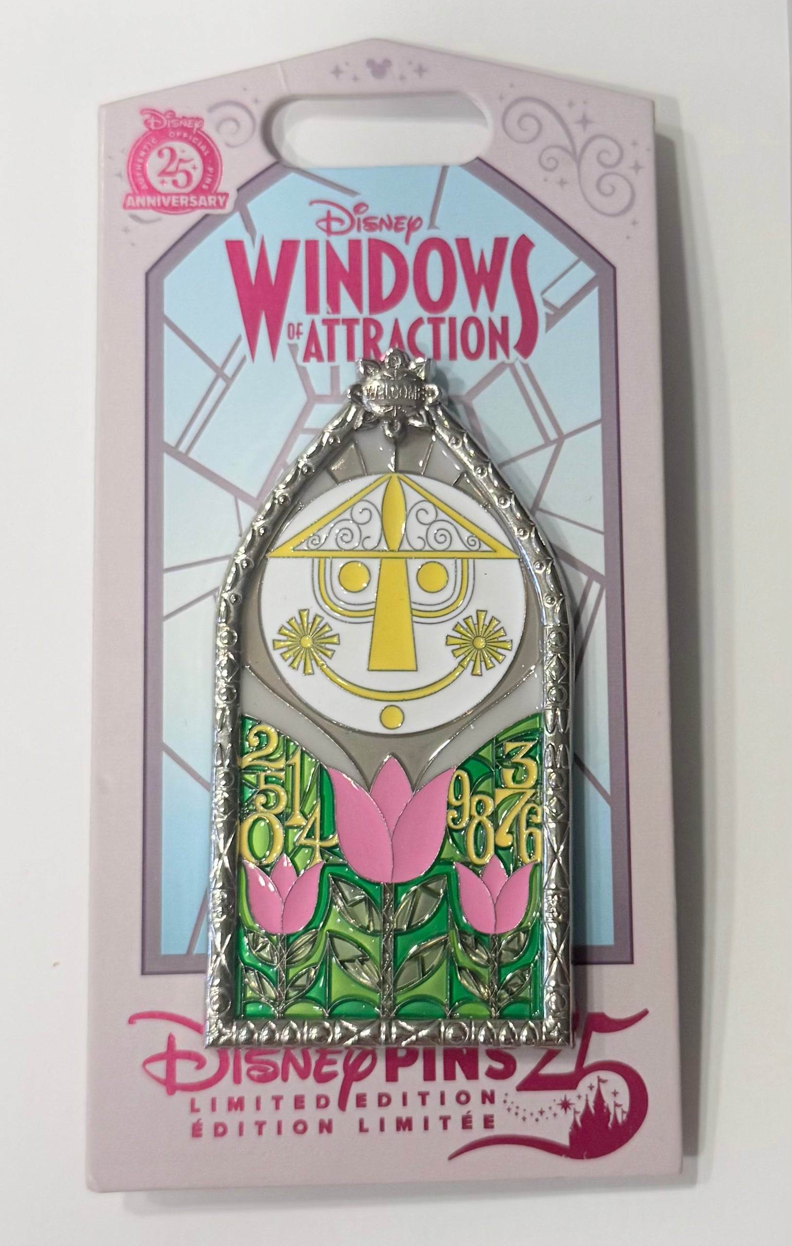 Disney Parks Windows of Attraction Small World Pin Limited Edition 2500