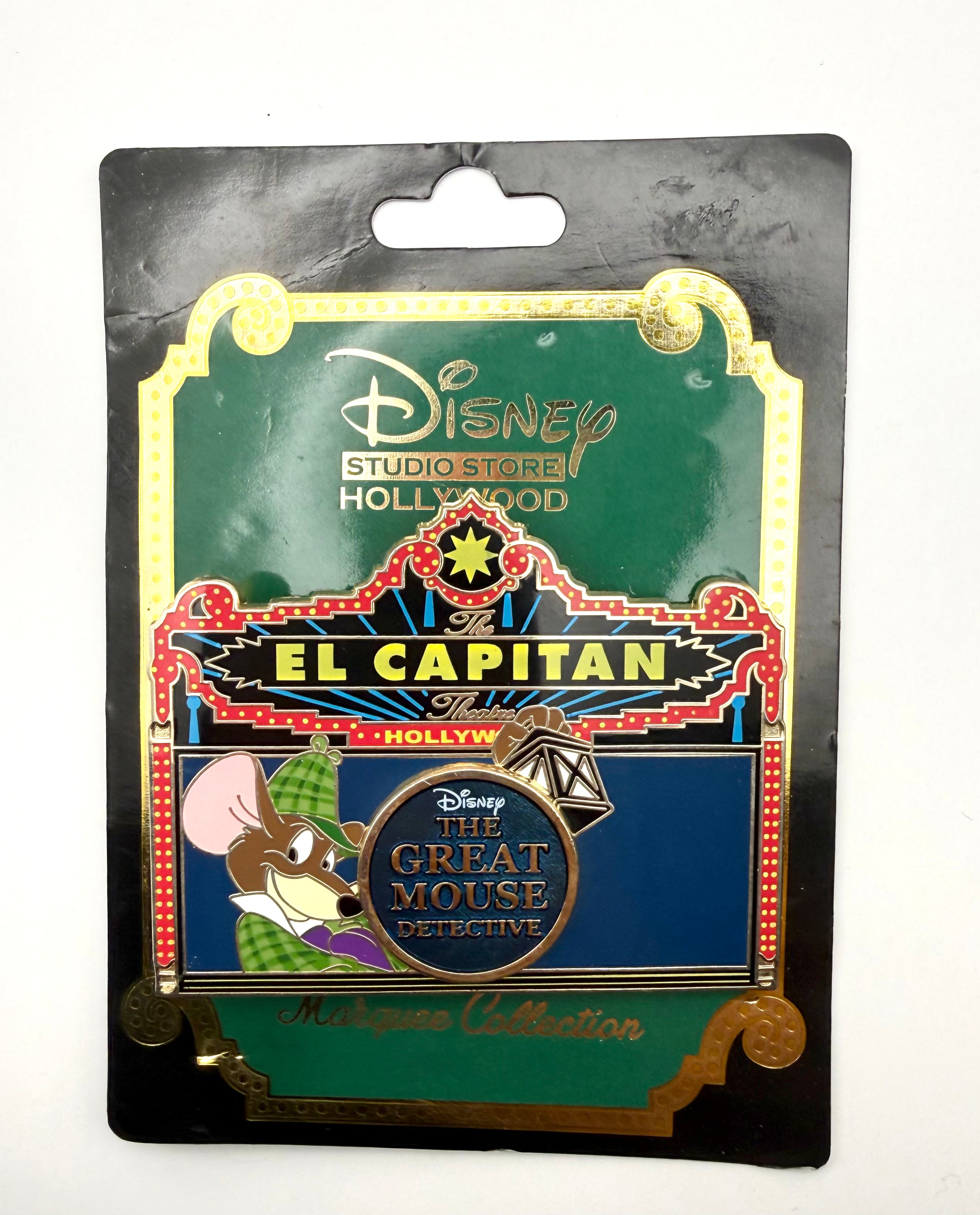 DSSH DSF El Capitan Marquee The Great Mouse Detective Basil LE 300 Disney Pin