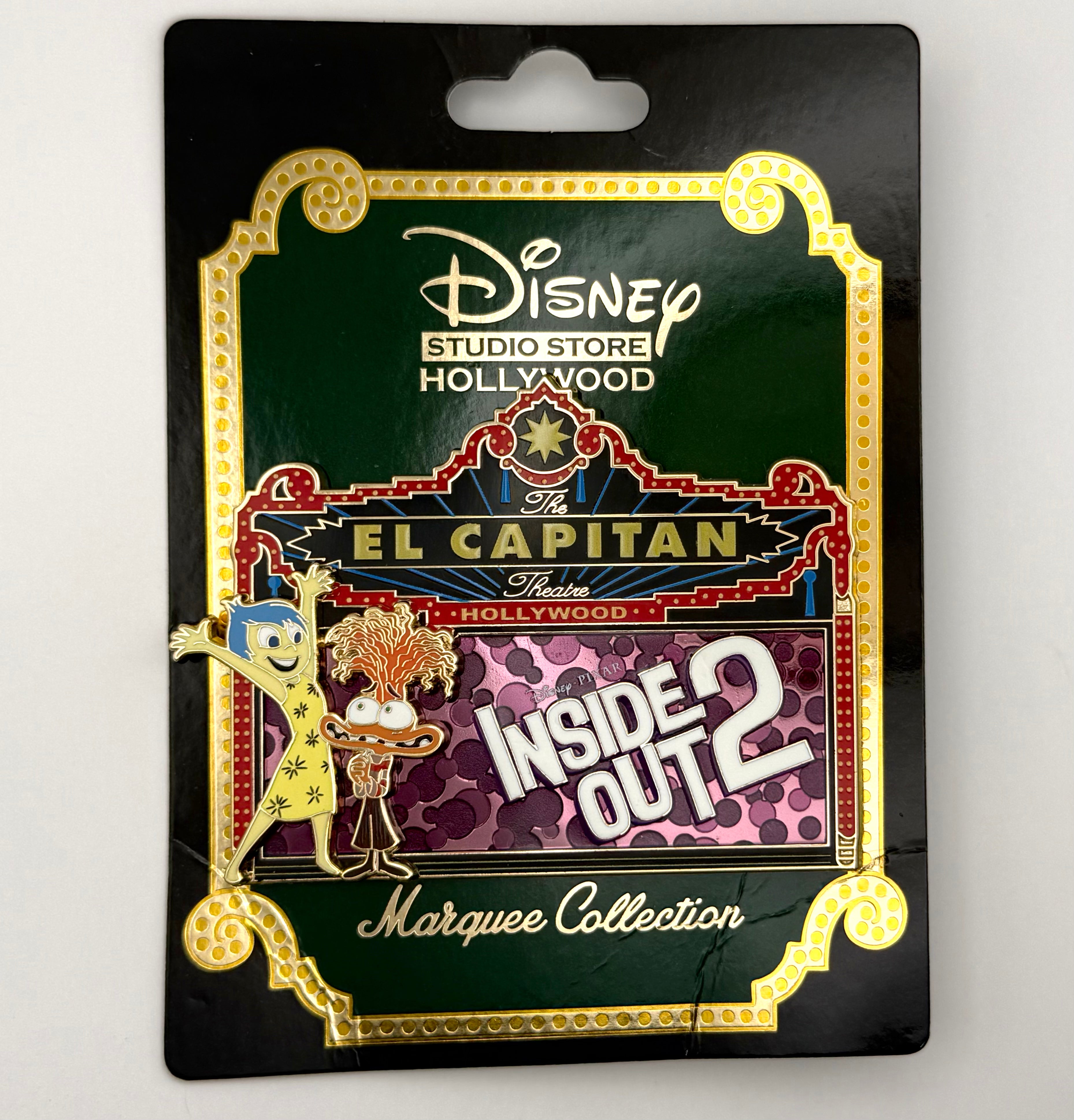 Disney DSSH El Capitan Inside Out 2 Joy Anxiety Marquee Collection LE 400 Pin