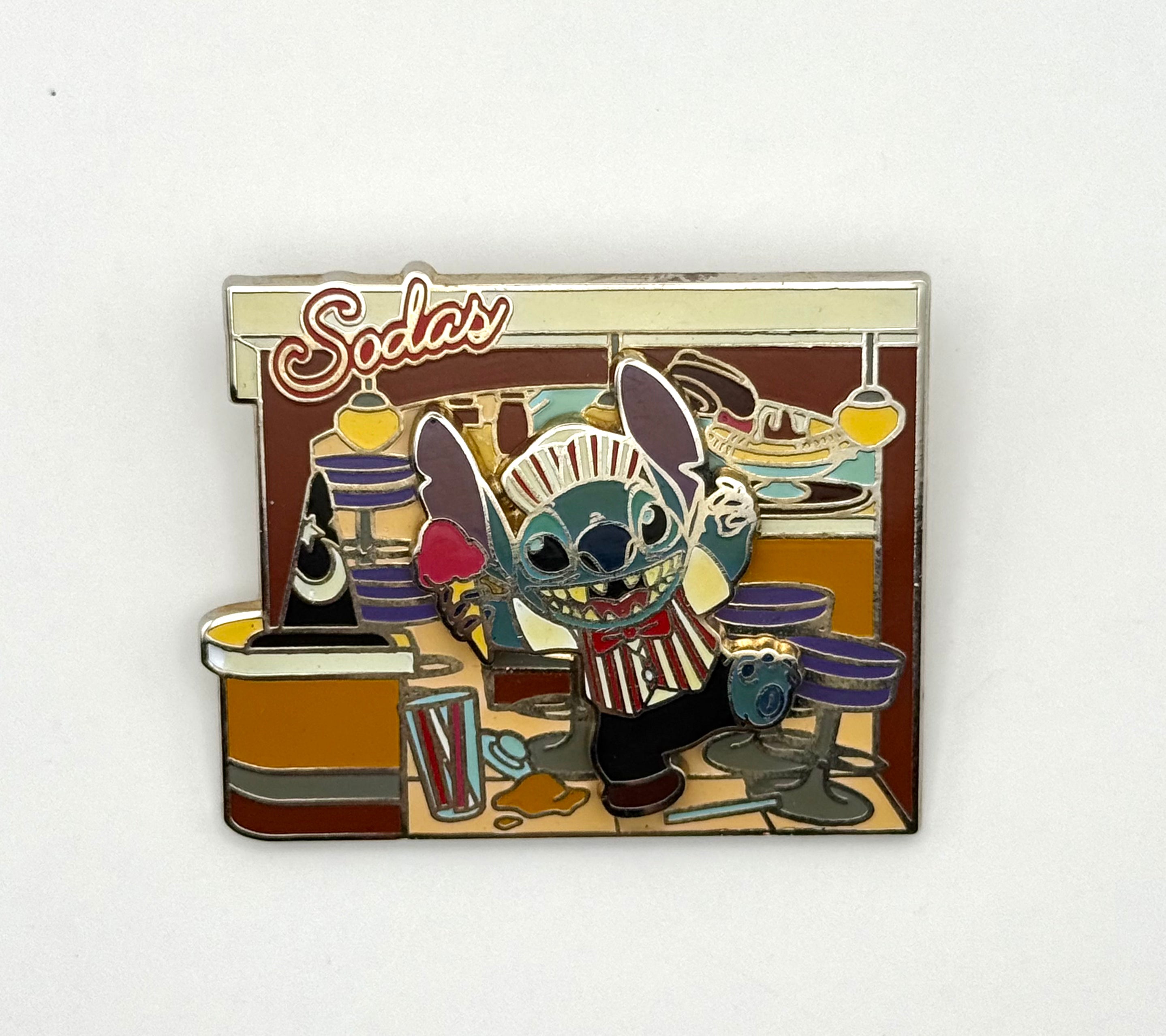Stitch Soda Jerk LE 300 Disney Soda Fountain Pin DSF