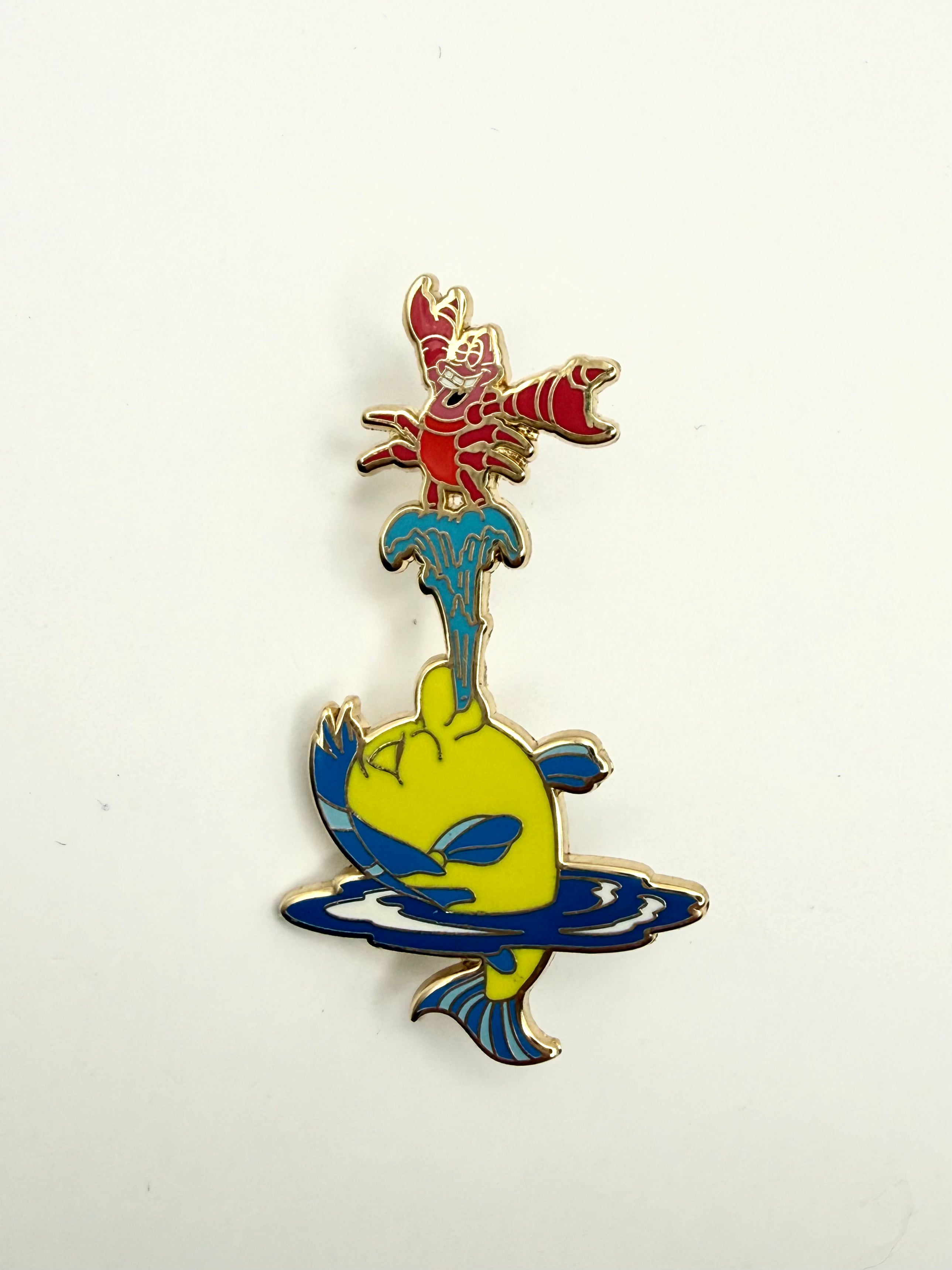 The Little Mermaid Sidekicks Pin LE 250 Flounder Sebastian