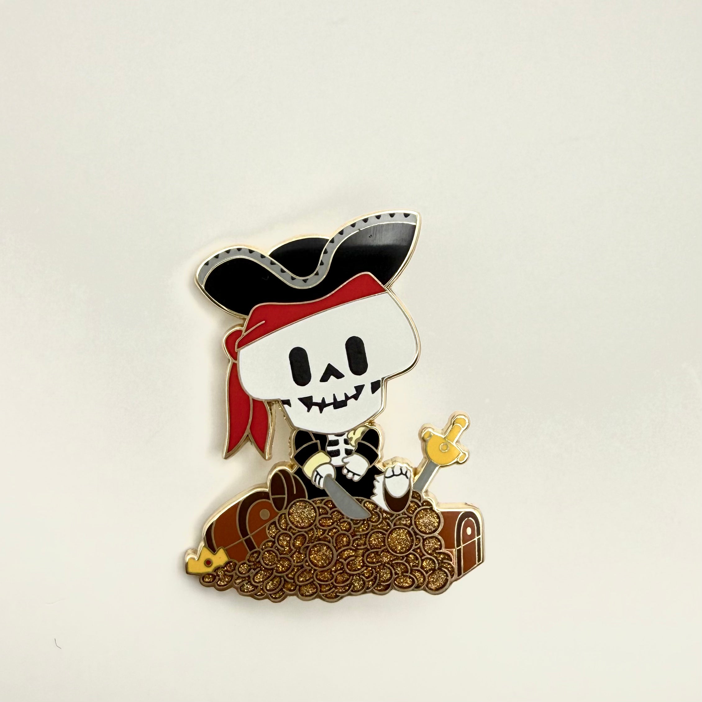 Disney WDI Adorbs Pirates of the Caribbean Skeleton Gold LE 400 Chaser Pin