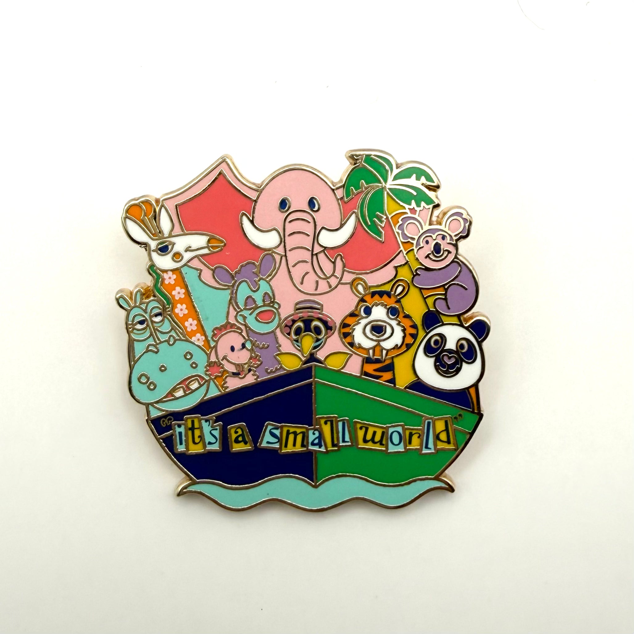 Disney Parks It's A Small World Animals Open Edition Pin Boat