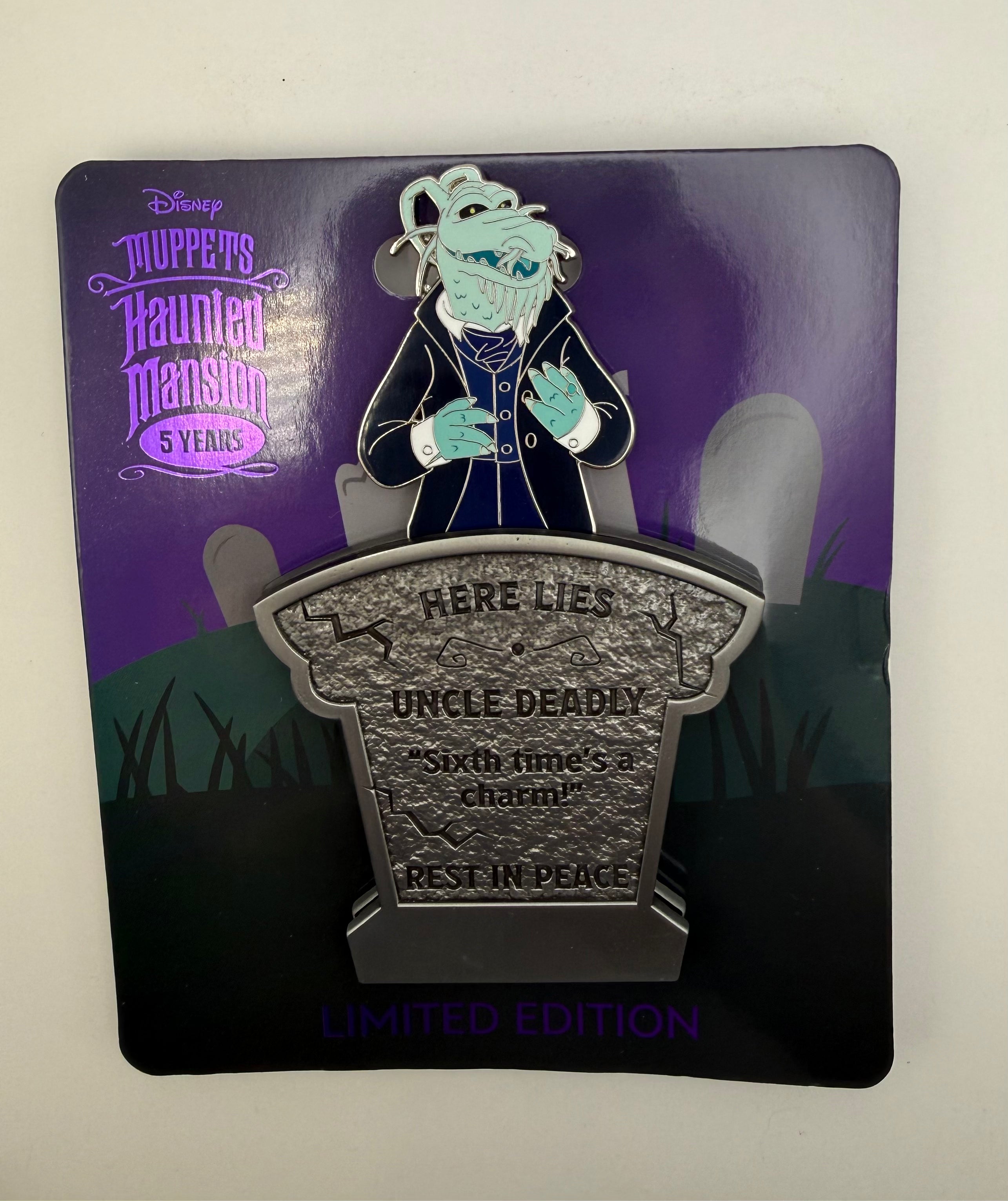 MOG Disney Muppets Haunted Mansion Uncle Deadly Slider Pin Limited Edition 750