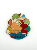 Disney Pin Triton Hugging Ariel 1989 Japan LE 240