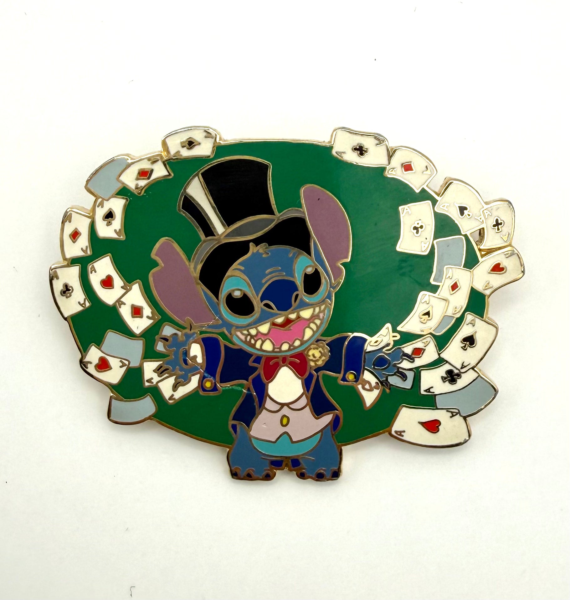 Disney Pin Stitch TDR Japan Mall Card Trick Magician LE Pin