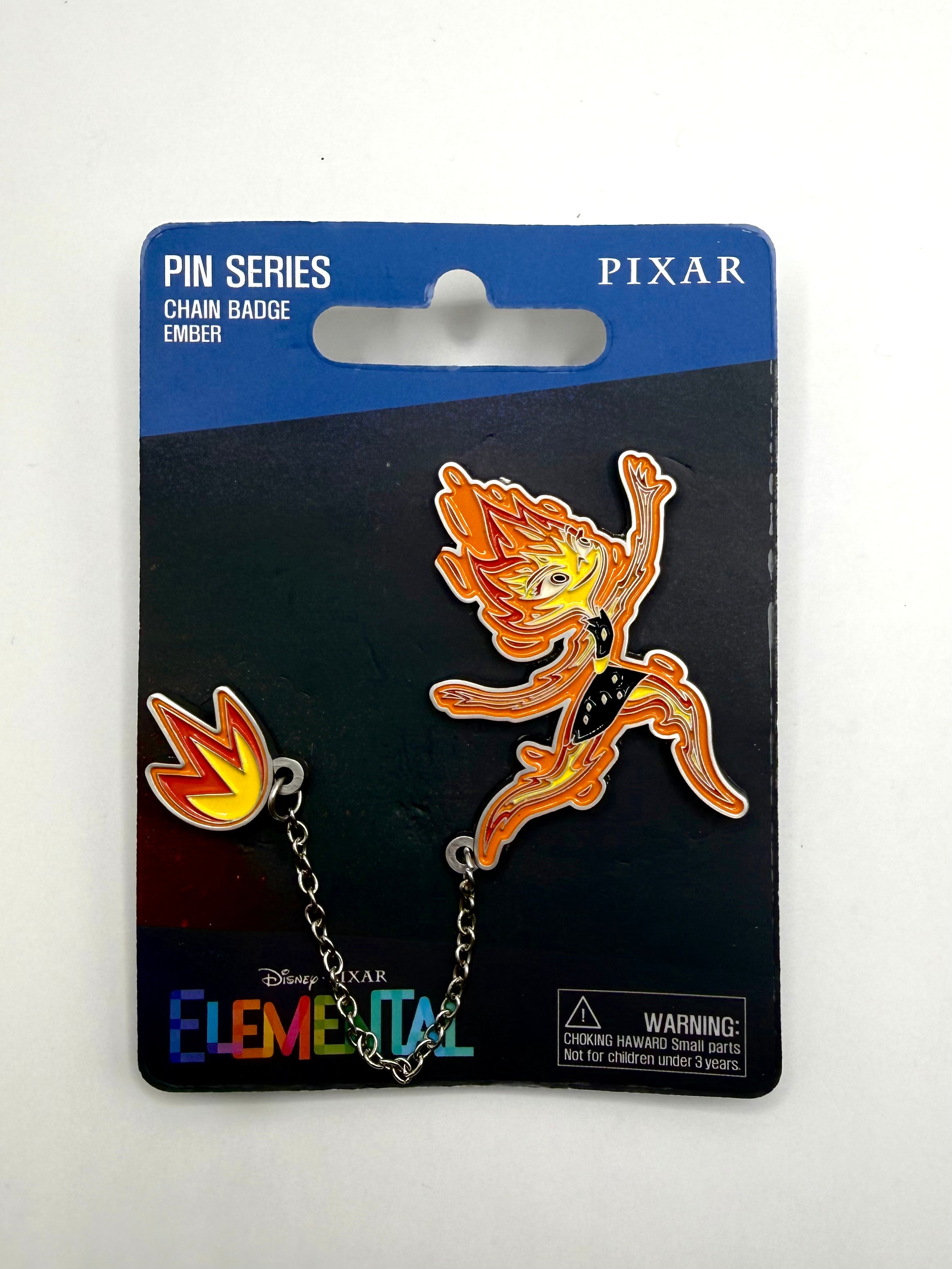 Korea Exclusive Disney Pin Licensed Pixar Elemental Ember Chain Fire Pin