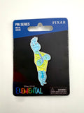 Korea Exclusive Disney Pin Licensed Pixar Elemental Wade Standing Pin