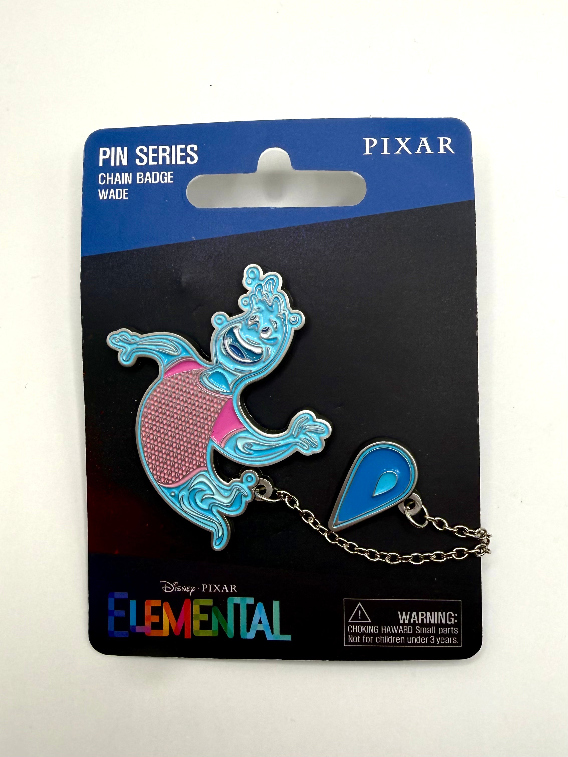Korea Exclusive Disney Pin Licensed Pixar Elemental Ember Wade Water Pin
