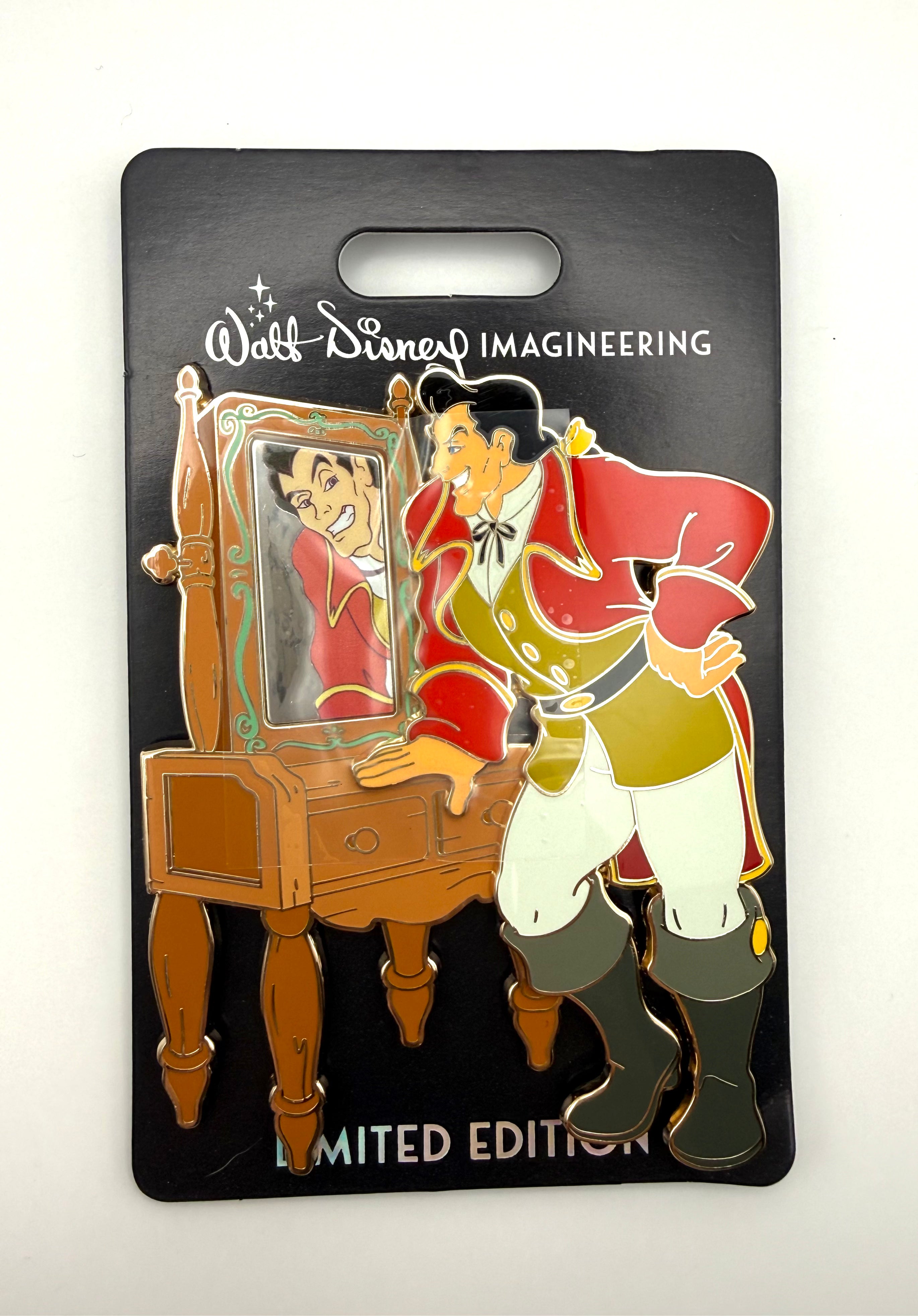 Disney WDI Pin - Vanities Gaston - LE 300 Beauty and the Beast Villain