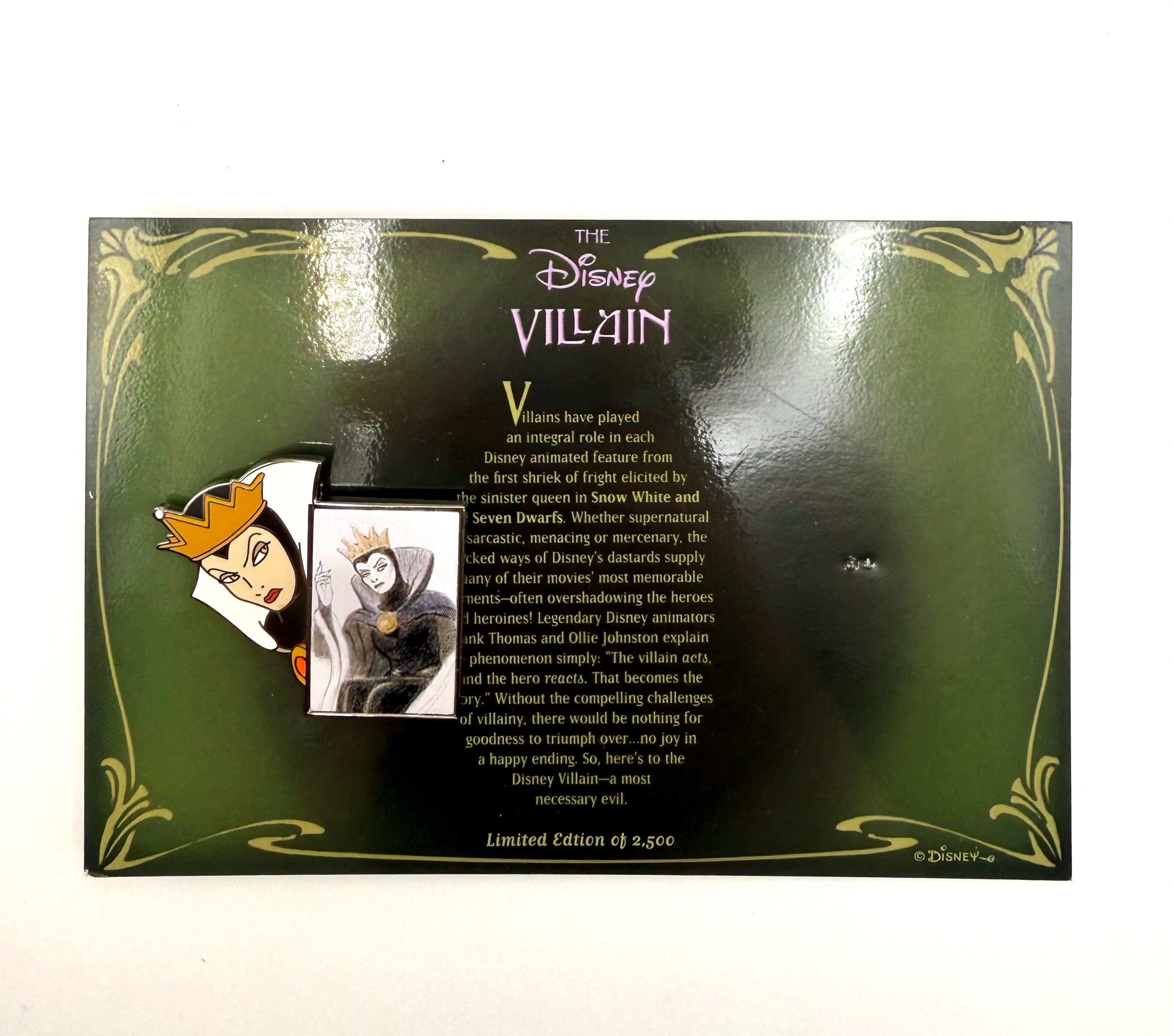 The Evil Queen
Disney Catalog - Villains With a Sketch Evil Queen Only Disney Store US Pin
