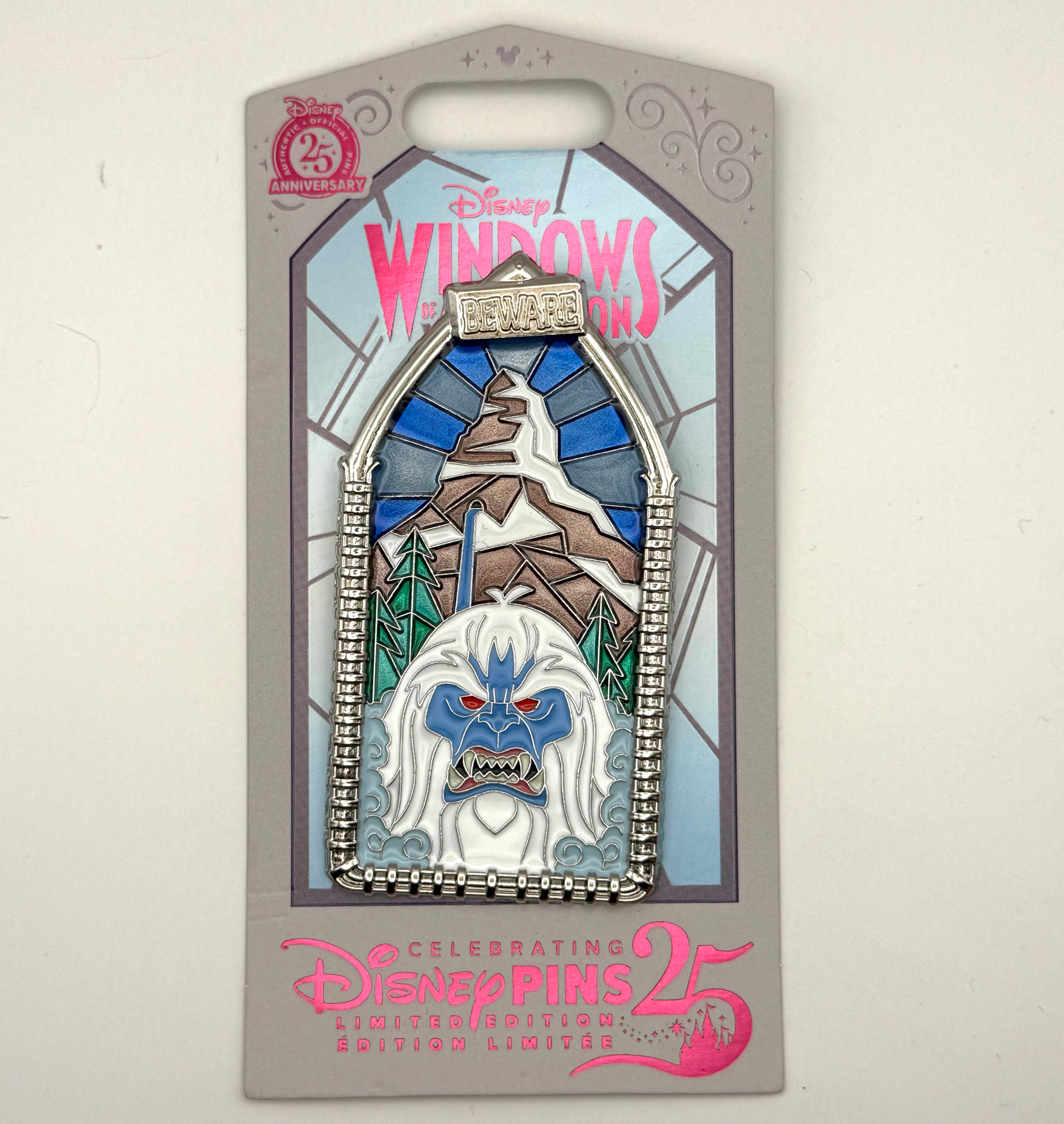 Disneyland Disney 2025 Windows of Attraction Matterhorn Yeti Pin LE 2500