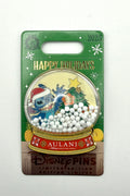 Disney Aulani 2025 Happy Holidays Stitch Snow Globe LE Glitter Single Pin