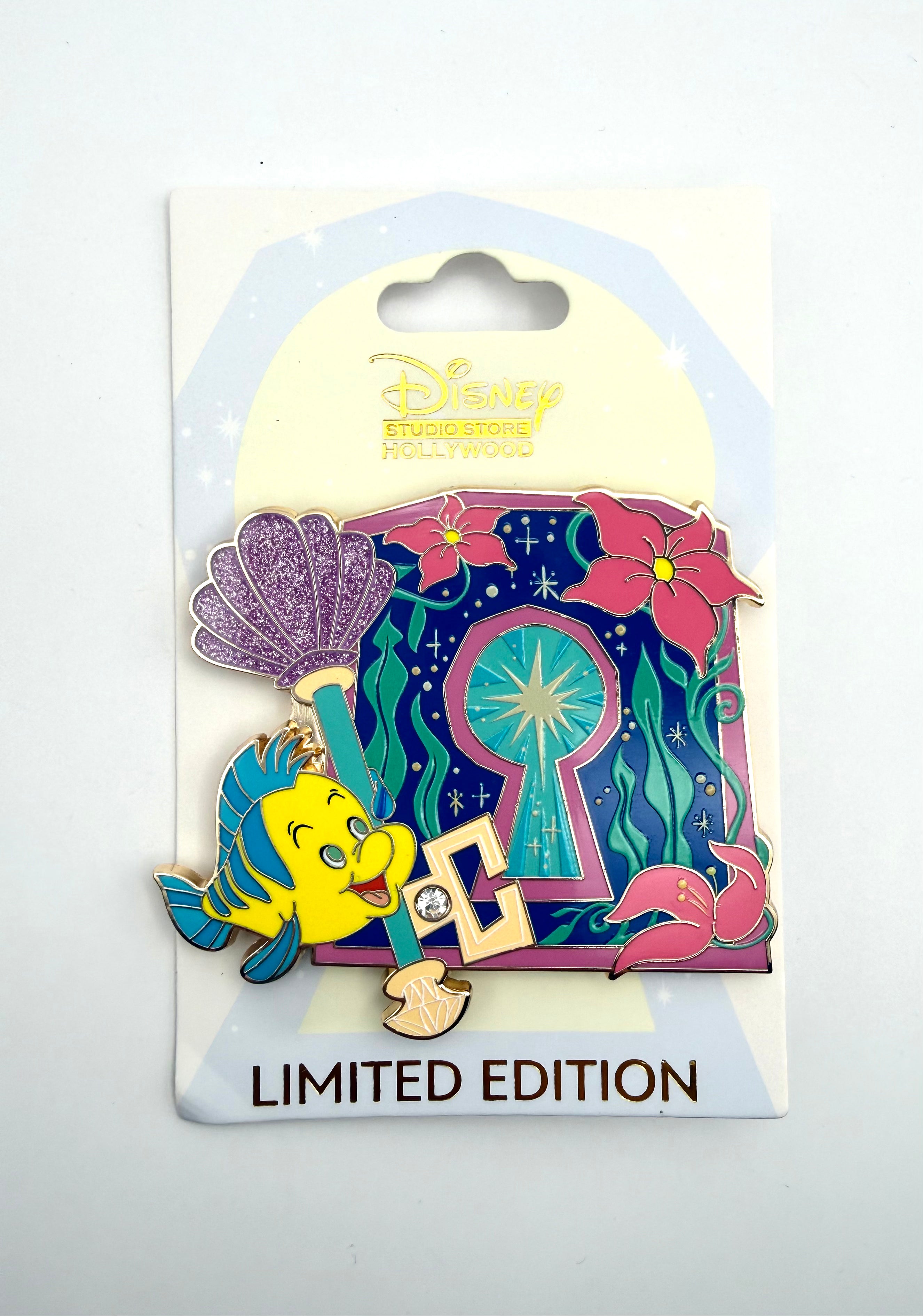 2026 Disney D23 DSSH Unlocking The Magic The Little Mermaid Flounder LE 400 Pin