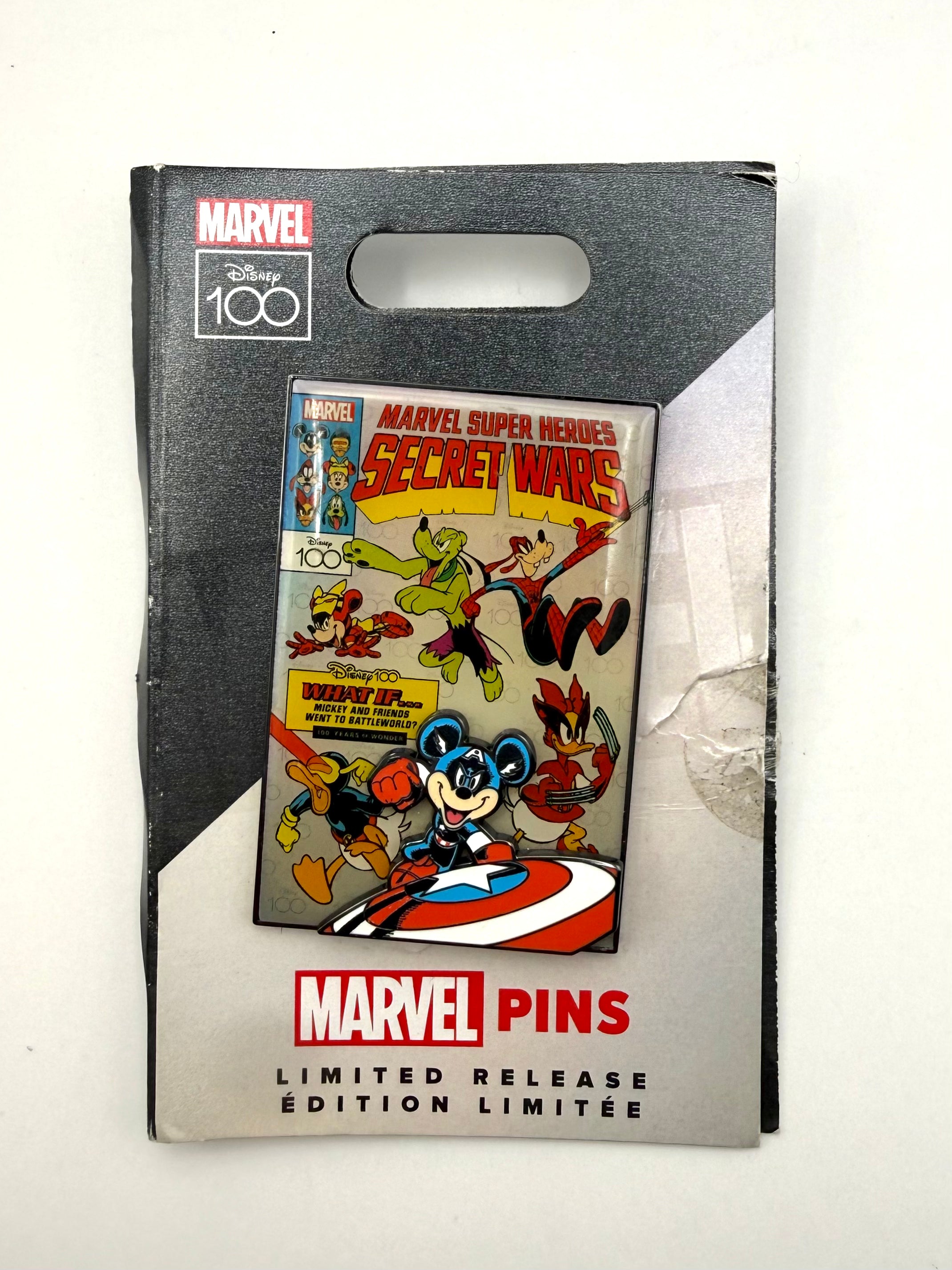 Disney Marvel Pin Mickey Mouse 2023 What If Captain America Secret Wars LR