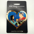 Disney Valentine's Gem Hearts Pin WDI MOG Mulan & Li Shang Pin LE 300