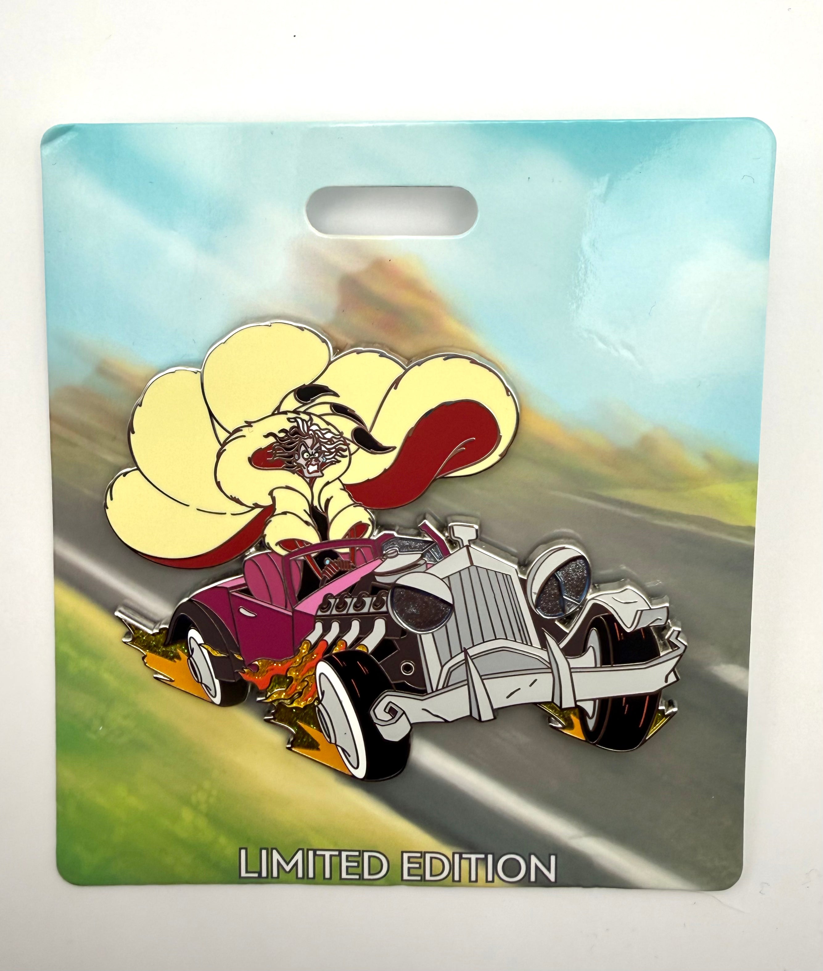 Destination D23 2025 MOG Disney Grand Prix Cruella de Vil Enamel Pin 300