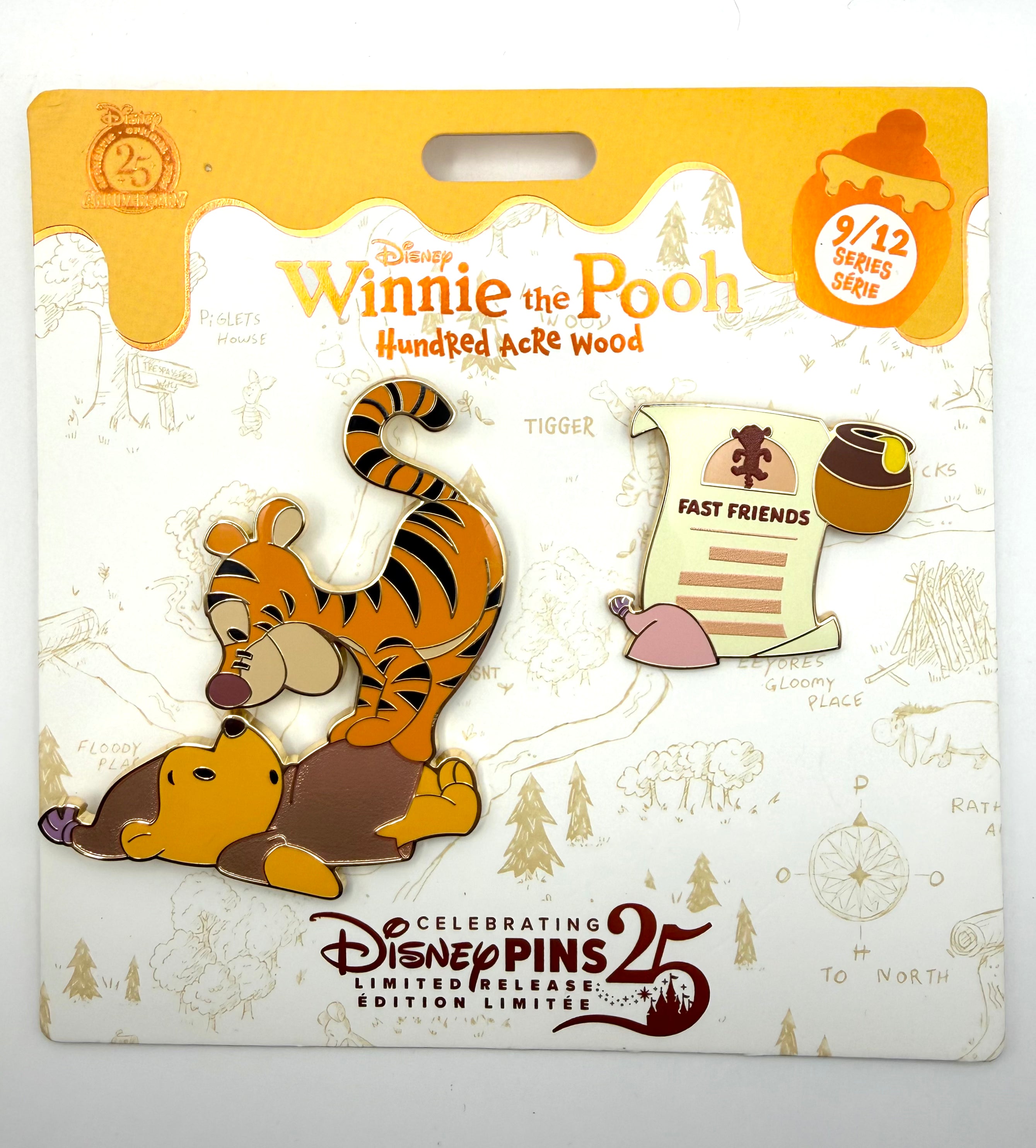 Winnie The Pooh Hundred Acre Wood Disney Pin Set Tigger September 9/12 LR