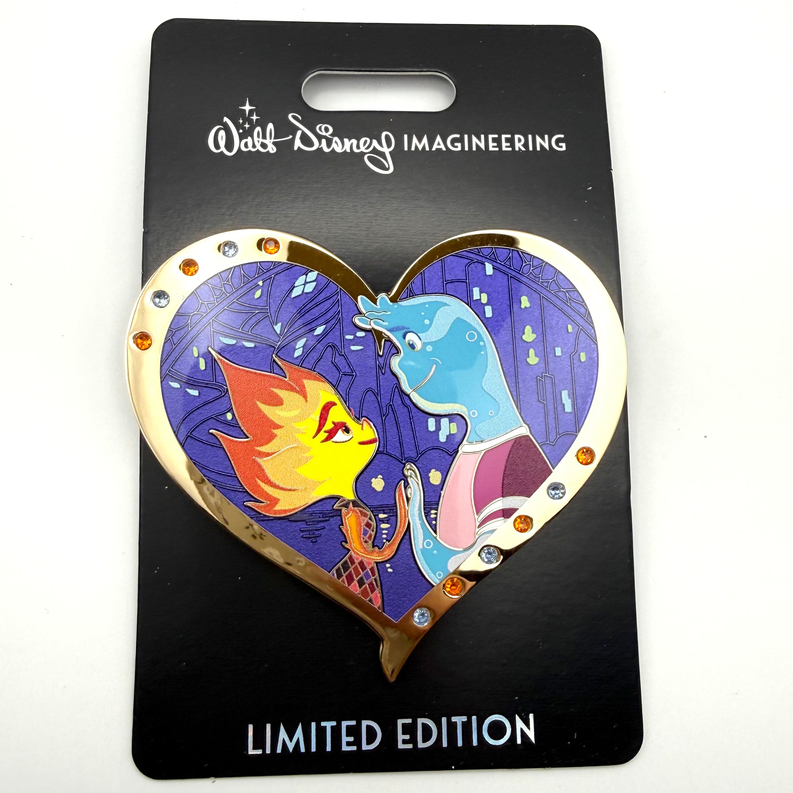 WDI MOG Valentine Hearts Ember And Wade Elemental Pin LE 300