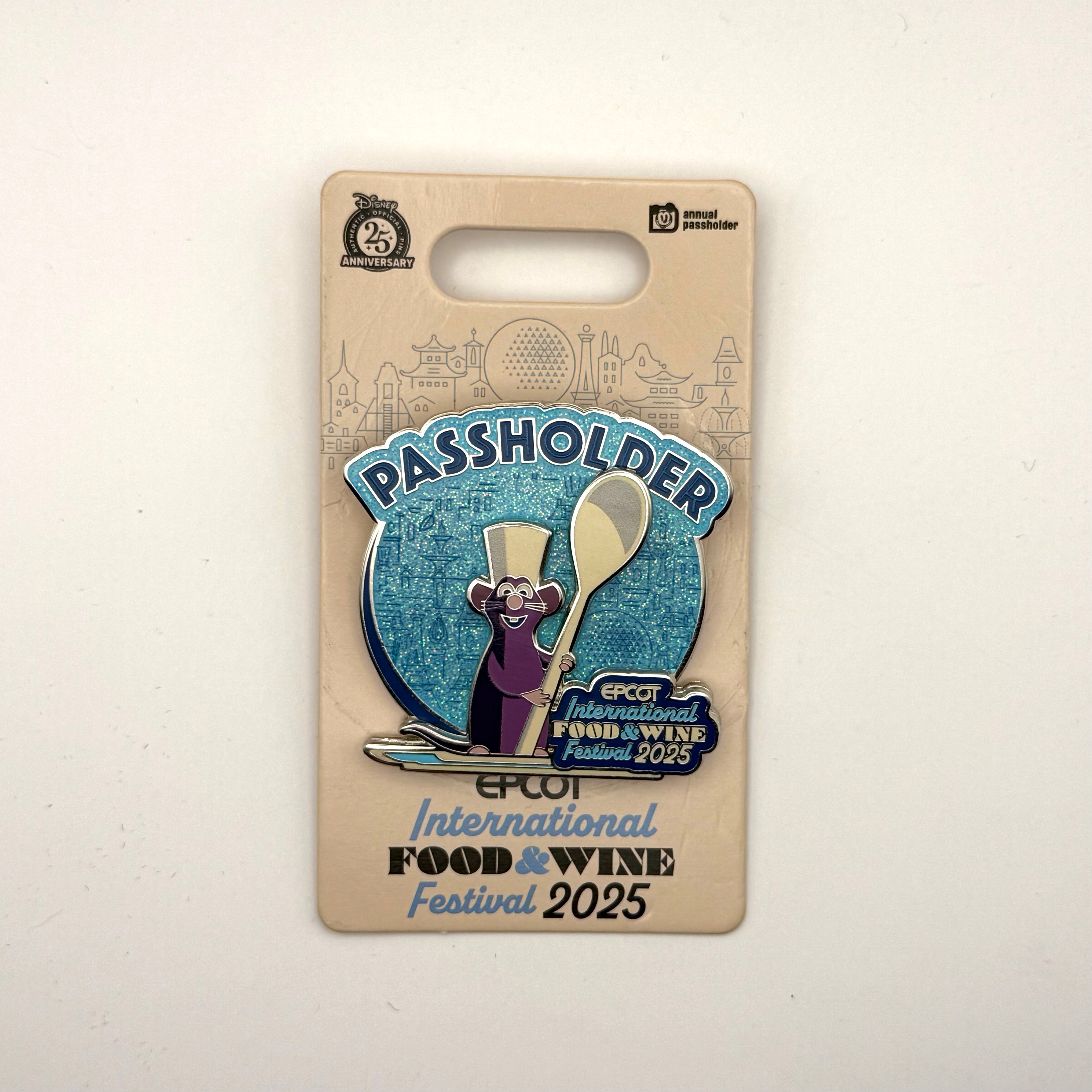 Disney Epcot Food & Wine Festival Chef Remy Spoon 2025 LE Passholder Pin