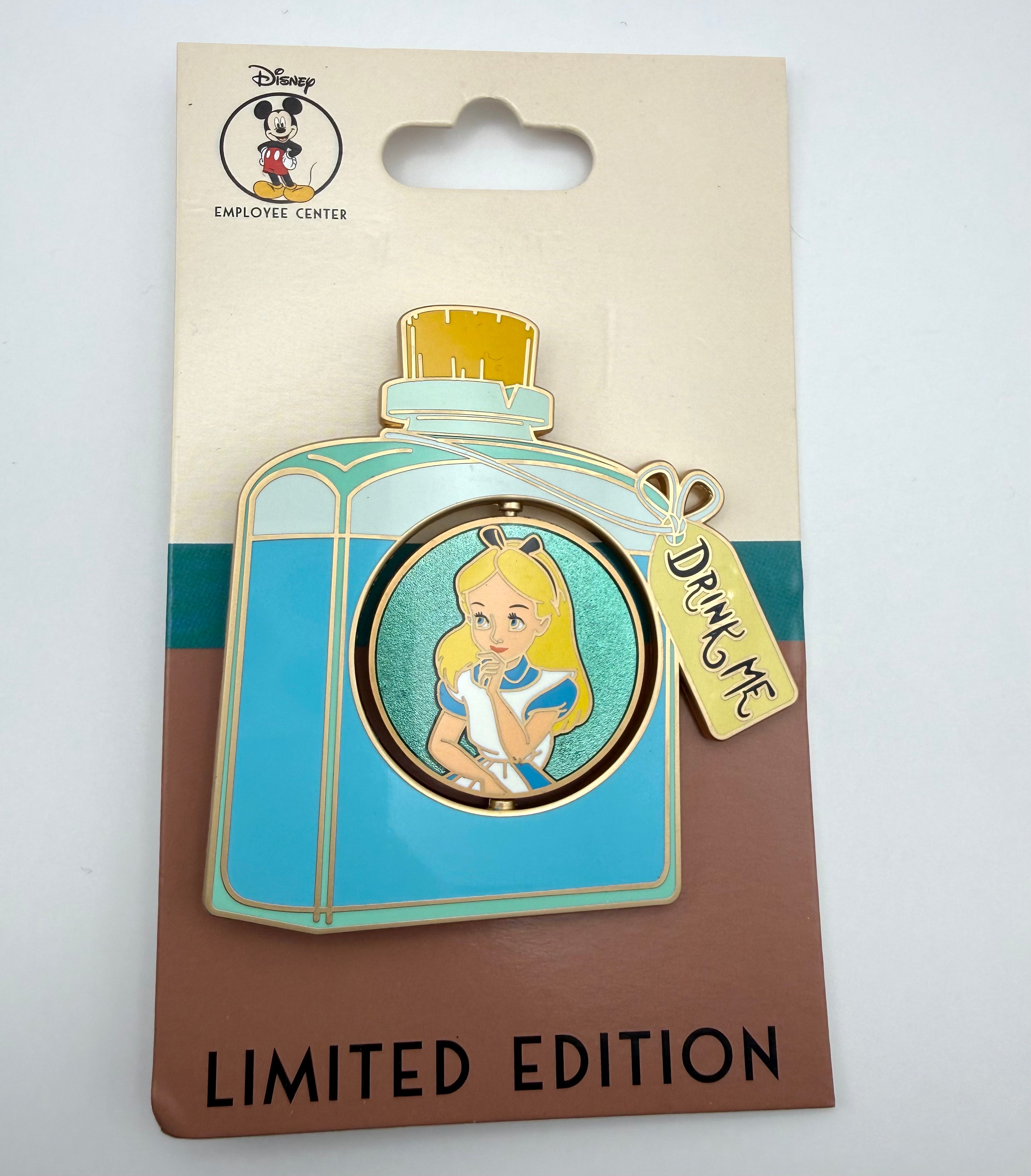 Disney DEC Employee Center Alice in Wonderland Drink Me Bottle pin LE 250