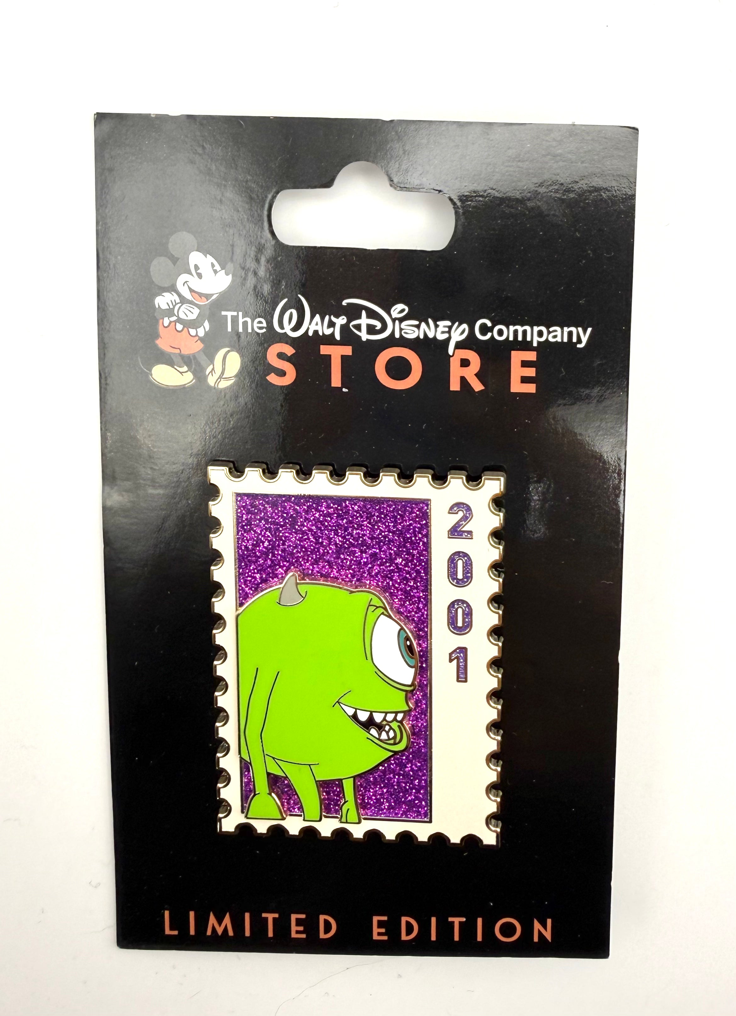 Disney Employee Center DEC Pixar Postage Stamp Monsters Inc Mike Wazowski Pin LE