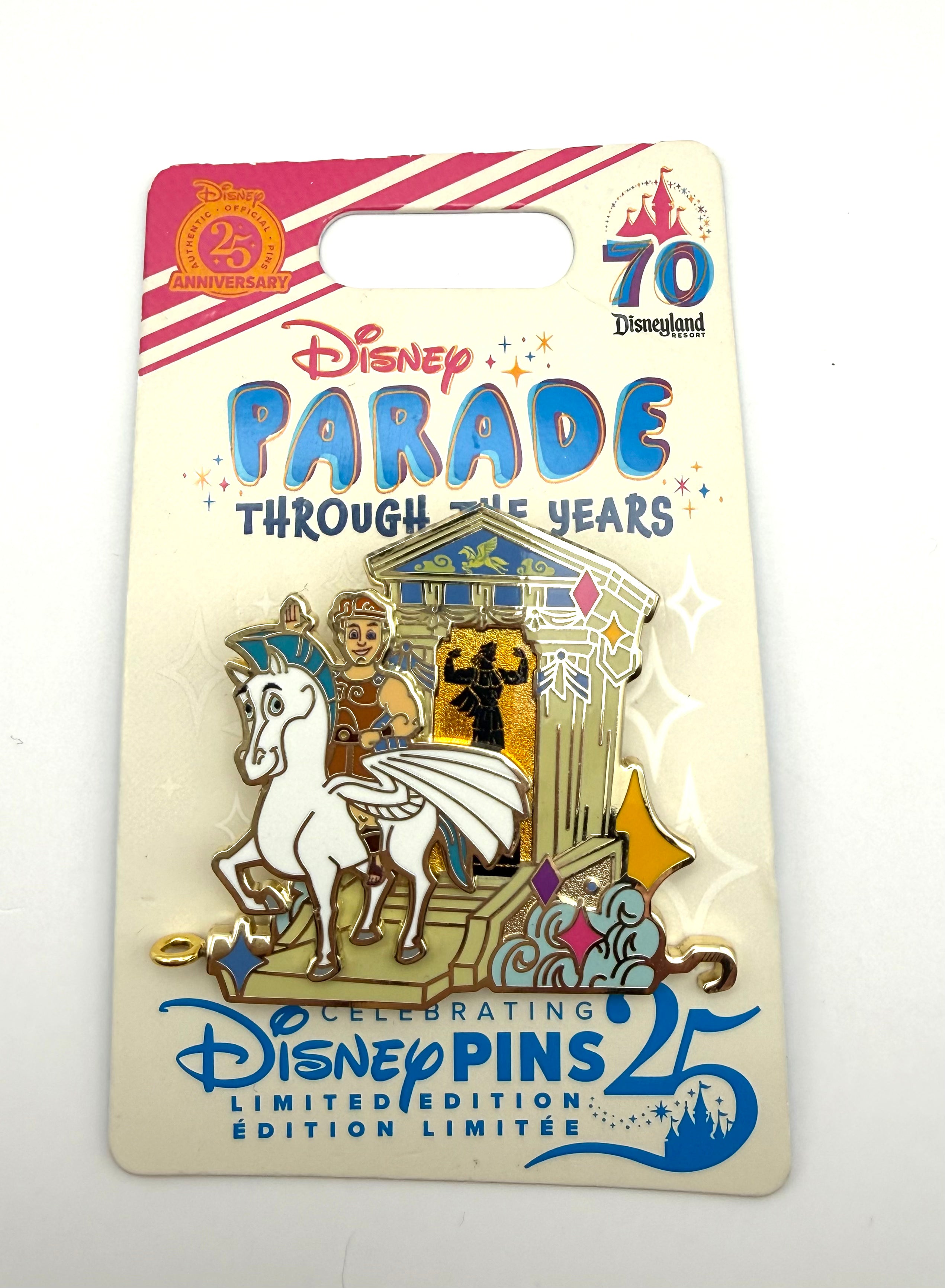Disneyland 2025 70th DLR Parade Through The Years Hercules Pegasus LE 2000 Pin