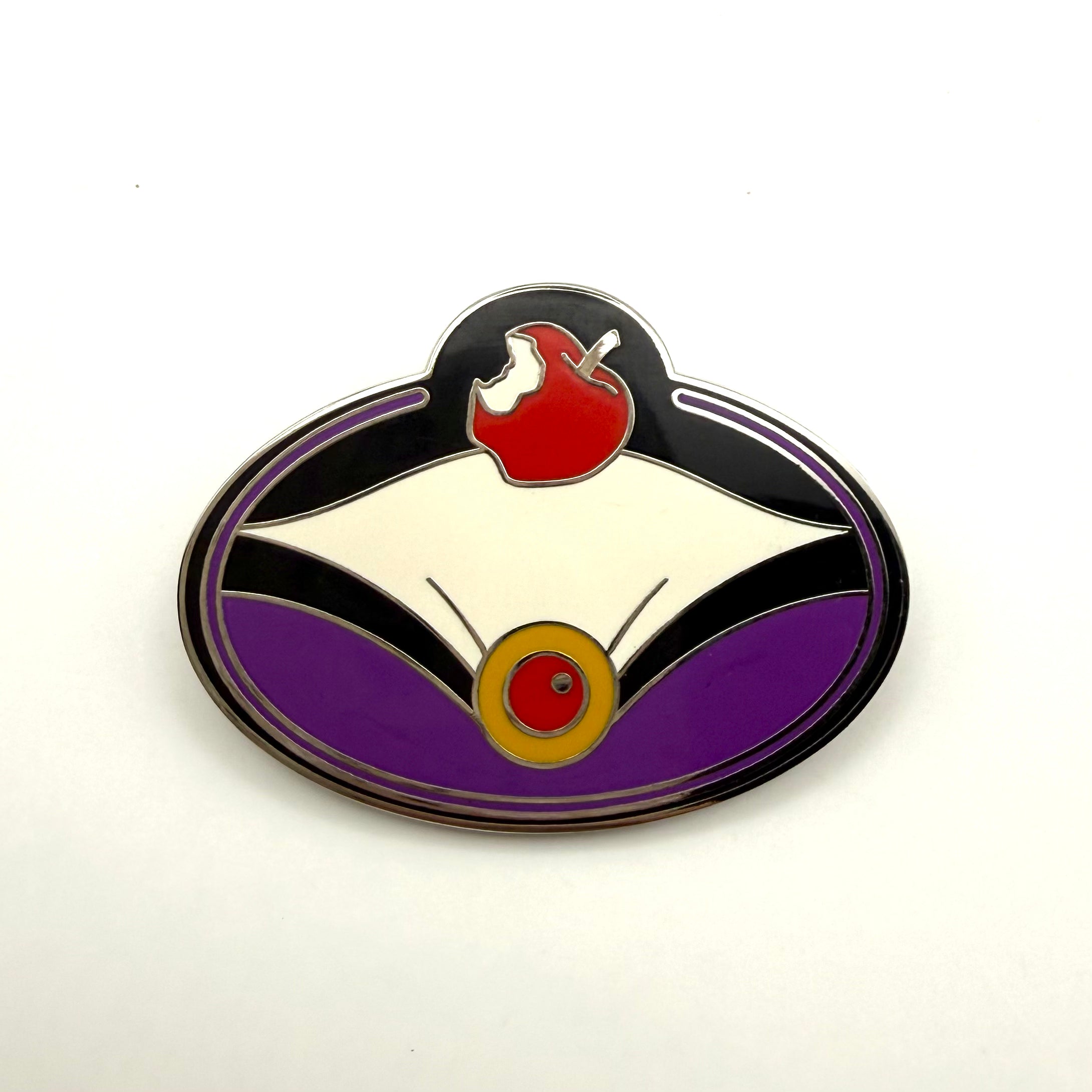 Disney Pin What's My Name Badge - Villain Series - Evil Queen, Snow White *PP*