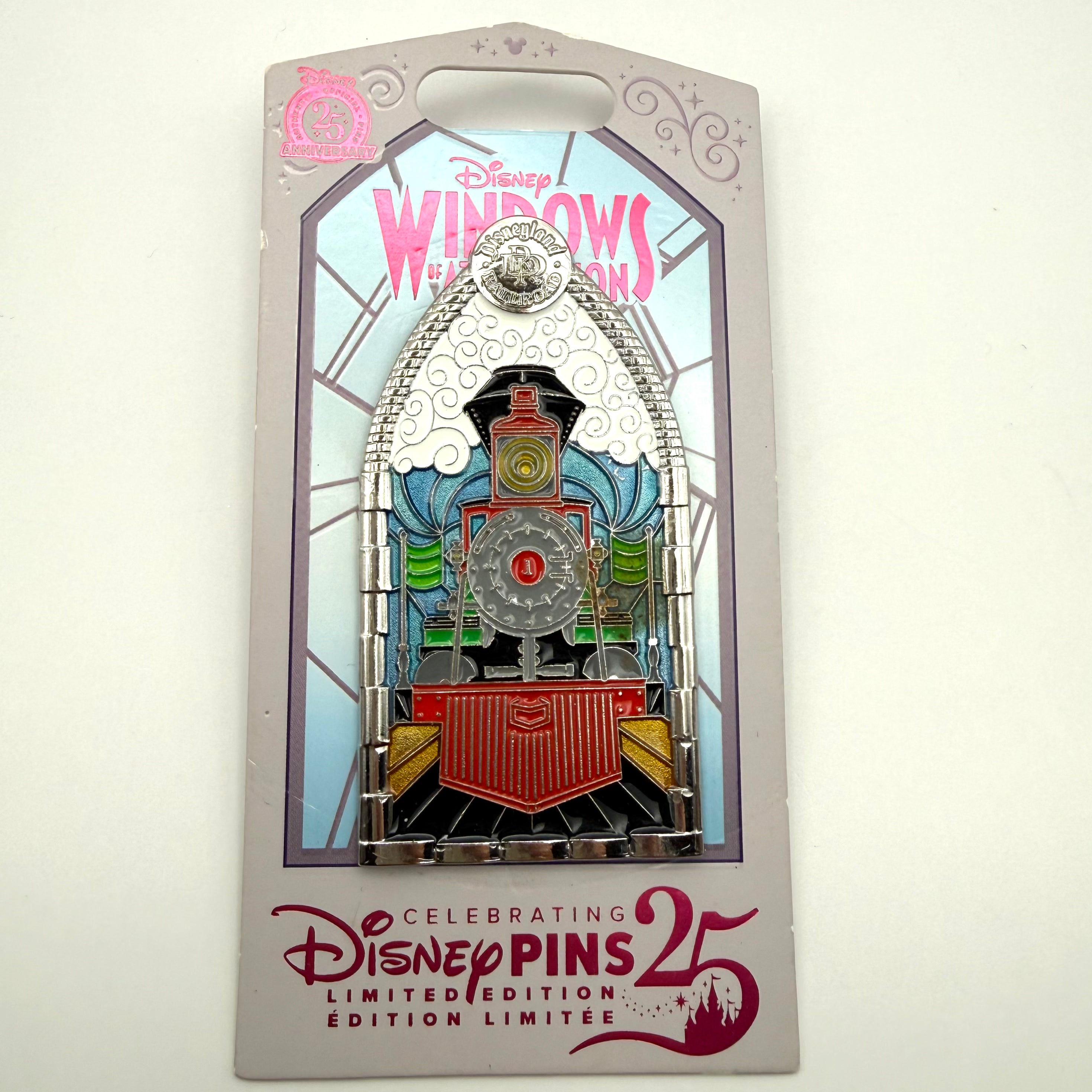 Disneyland Disney 2025 Windows of Attraction Railroad Train Pin LE 2500