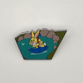 Disney Pin Attraction Map Puzzle Winnie the Pooh Disneyland LE 650 Rabbit