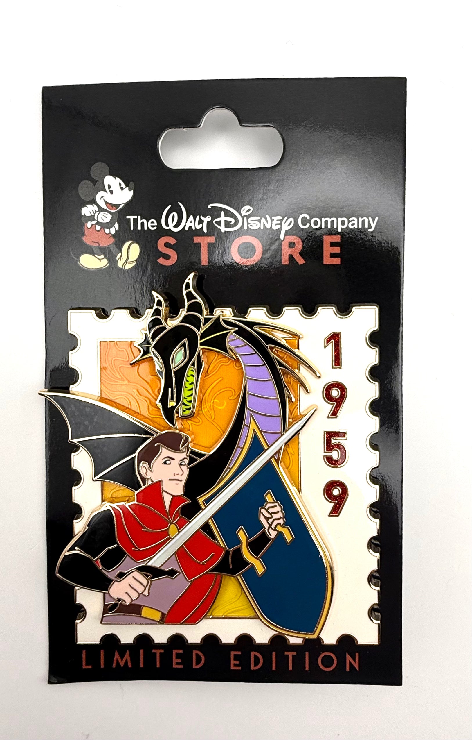 Disney D23 Expo 2026 WDCS Maleficent Dragon & Prince Phillip Stamp Pin LE 500