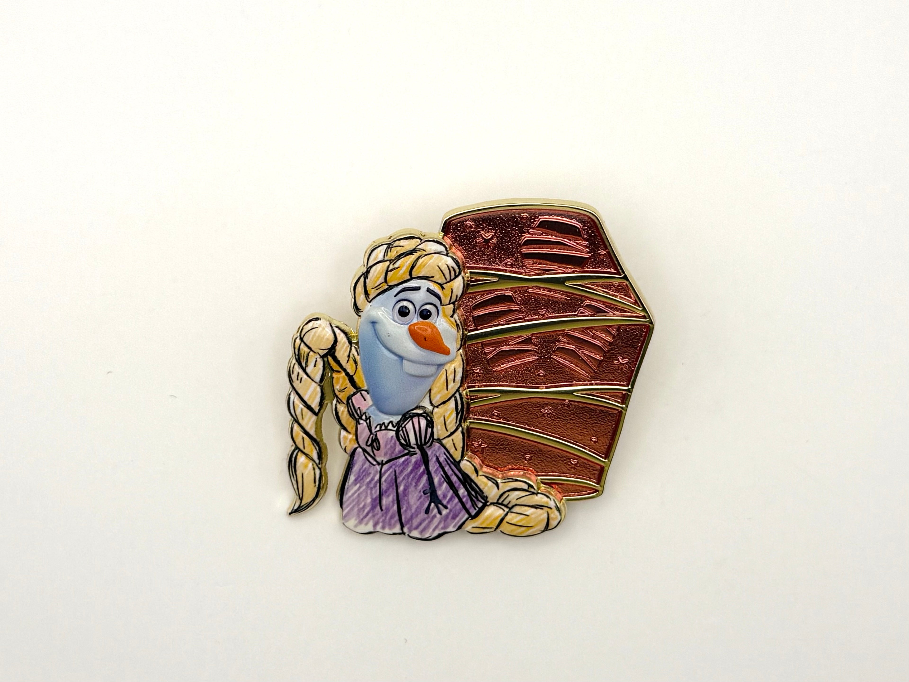 Disney HKDL 2024 Frozen Olaf as Rapunzel OE Pin