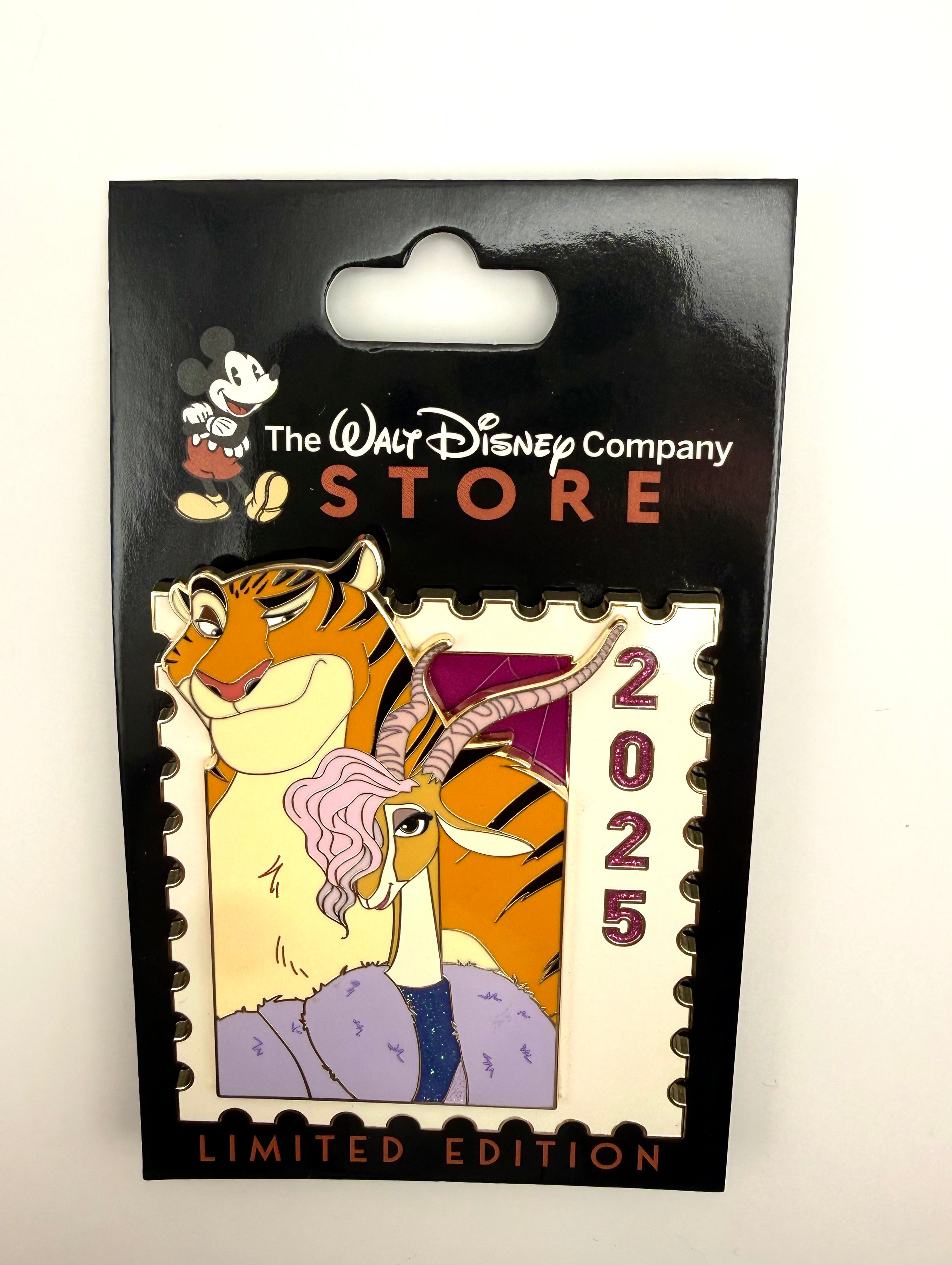 DEC WDCS D23 2026 Stamp Gazelle Tiger Zootopia 2 2025 LE 500 Disney Pin
