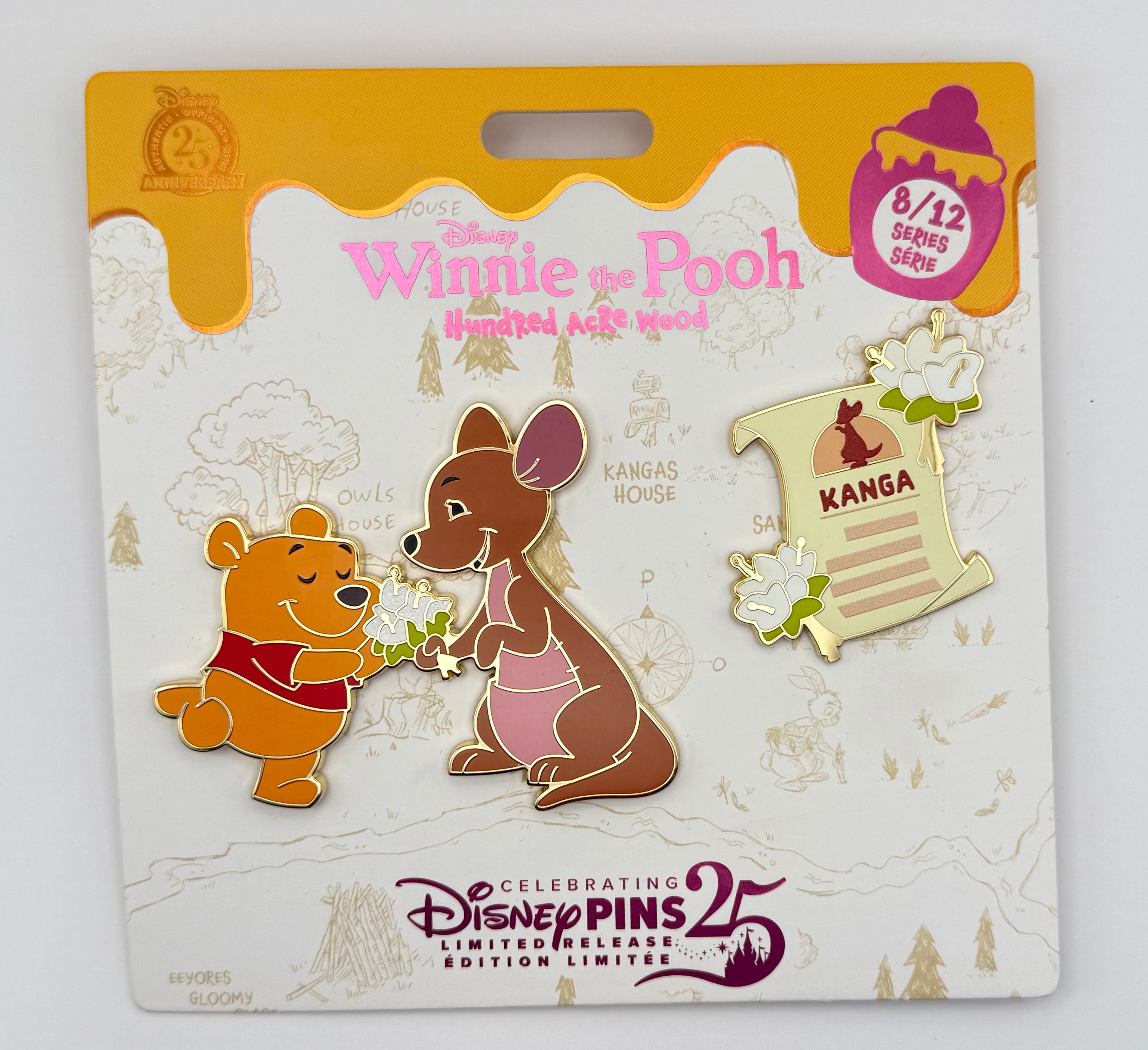 Winnie the Pooh and Kanga Pin Set Hundred Acre Wood Series, 8/12