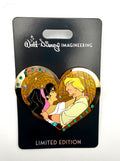 Disney WDI Valentine's Gem Hearts Esmeralda and Pheobus Hunchback Pin LE300