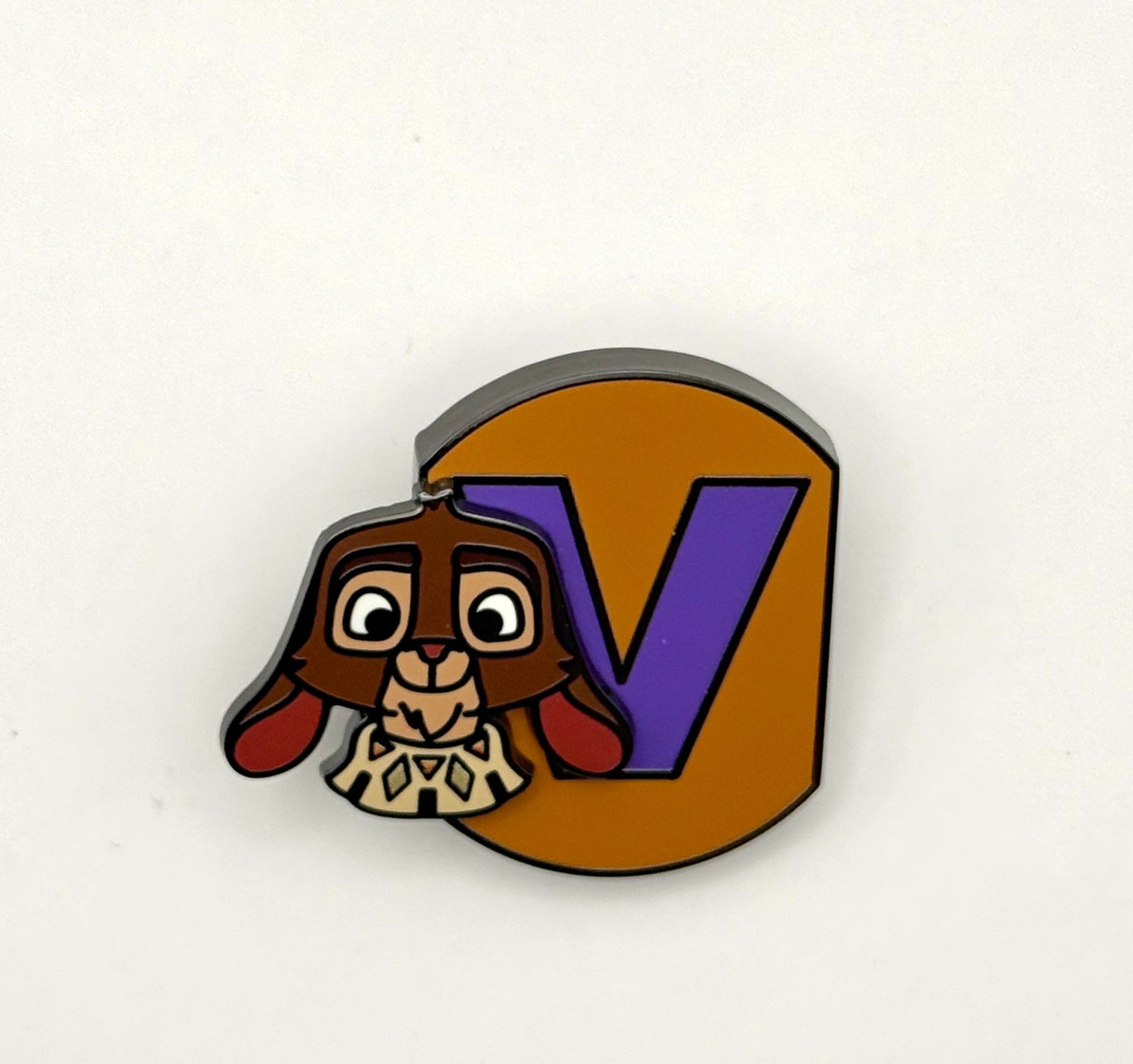 Disney World Exclusive A-2-Z Series Letter V Valentino Goat from Wish LE Pin