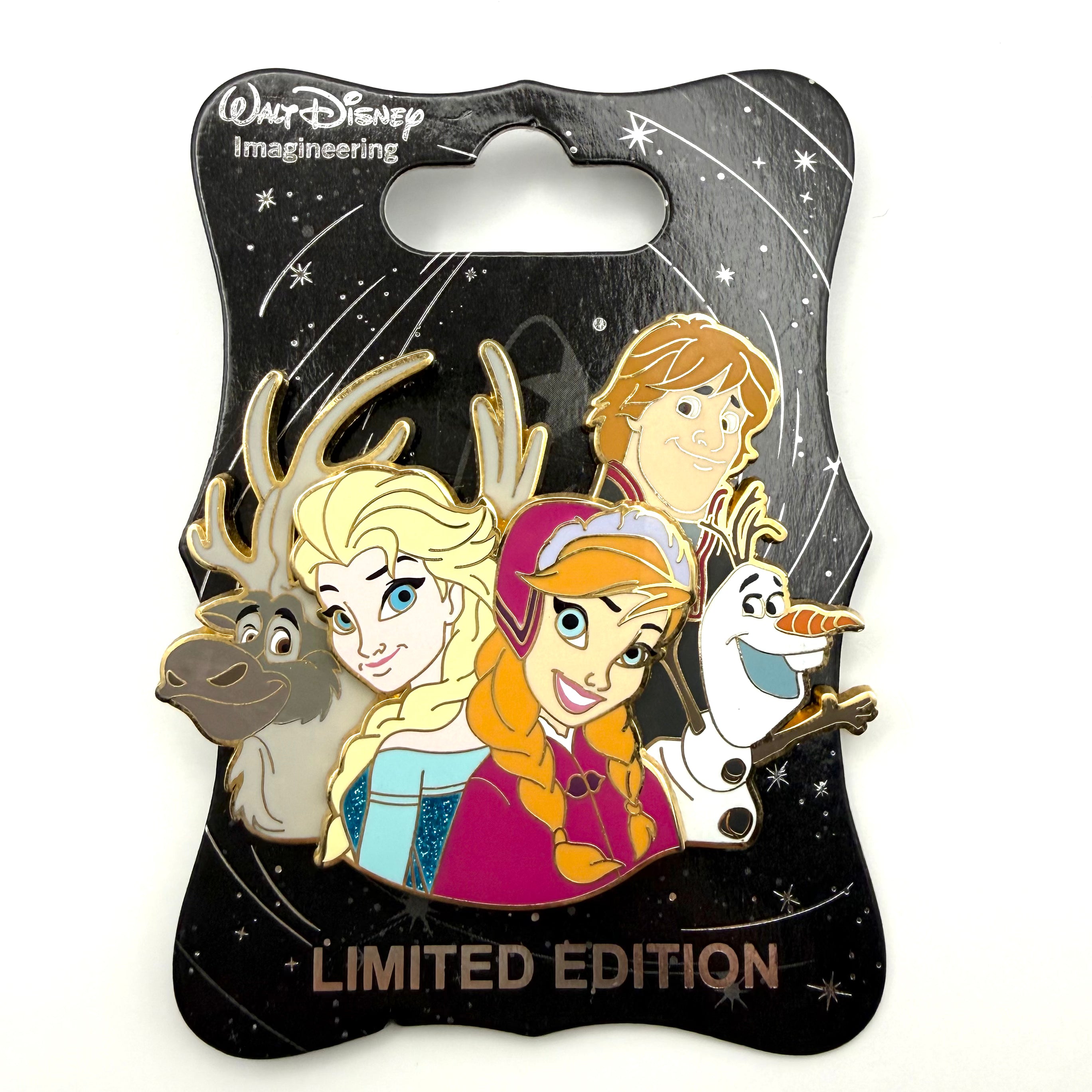 Disney WDI Frozen Cluster LE 250 Anna Elsa Olaf Sven Kristoff Pin