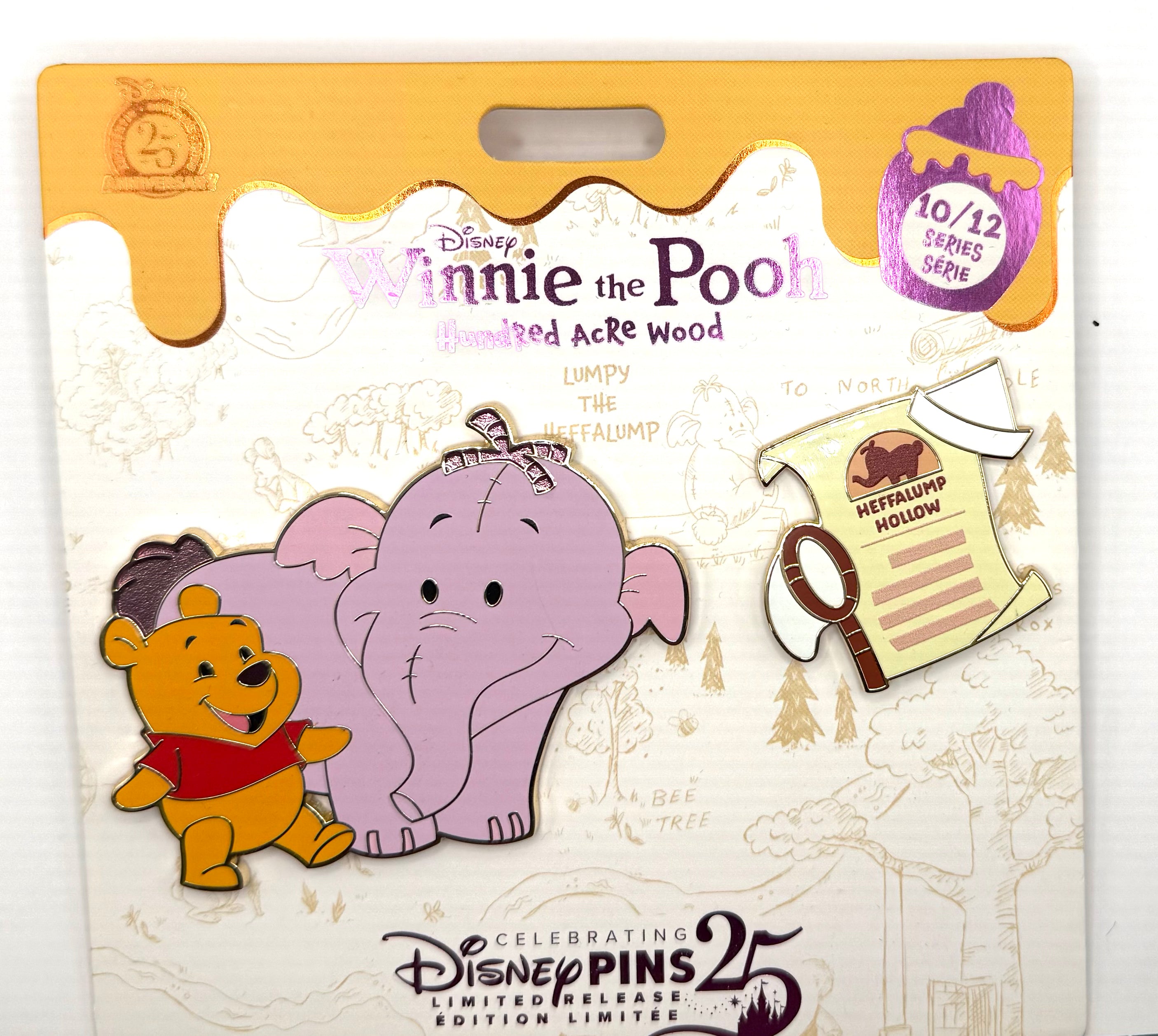 2025 Disney parks Winnie the Pooh Hundred Acred Wood Series 10/12 Lumpy Pin