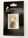 DEC TWDC Commemorative Animal Stamps Basil The Great Mouse Detective LE 300 Pin