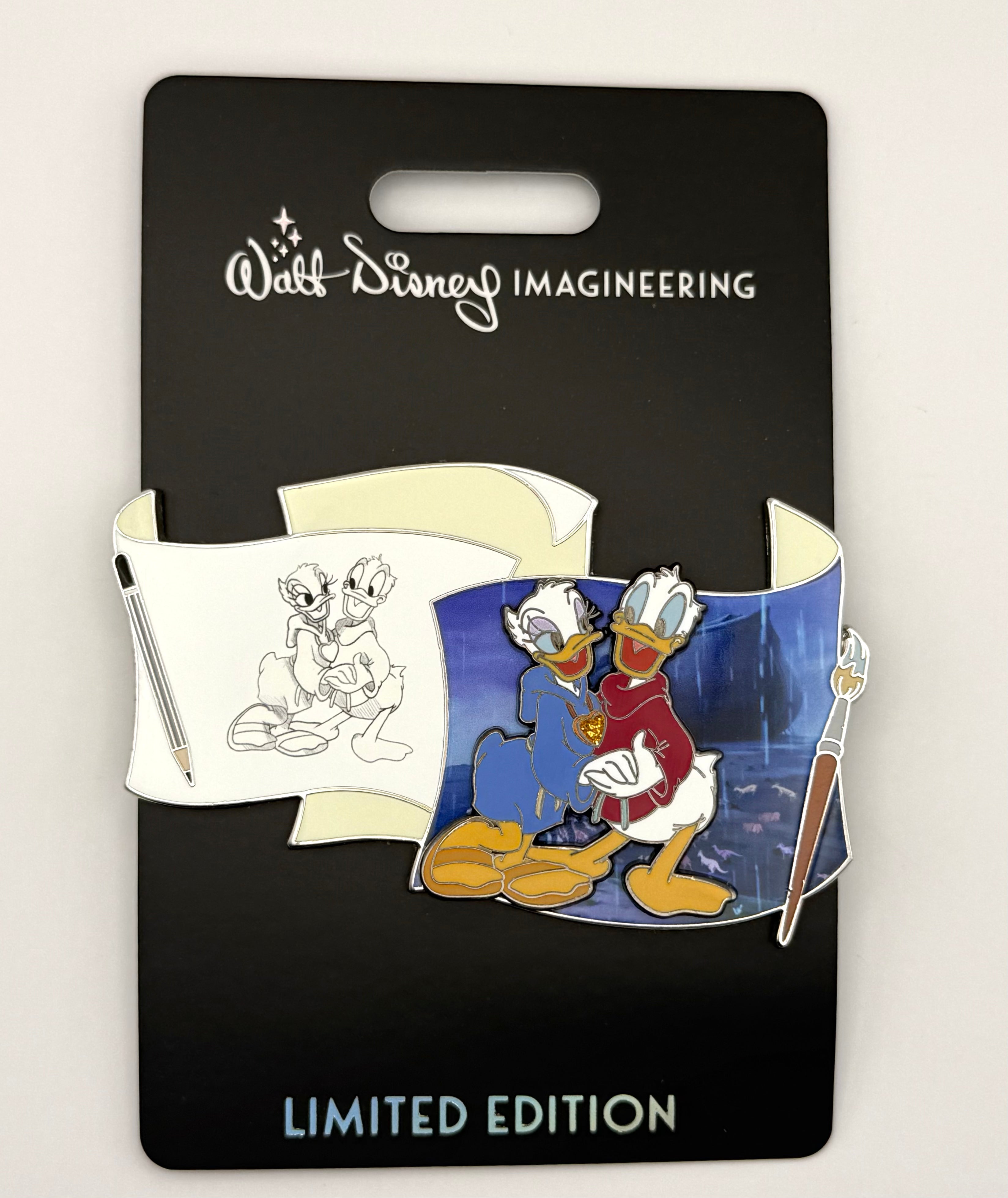 Disney WDI MOG Off The Page Donald and Daisy Pin LE 300