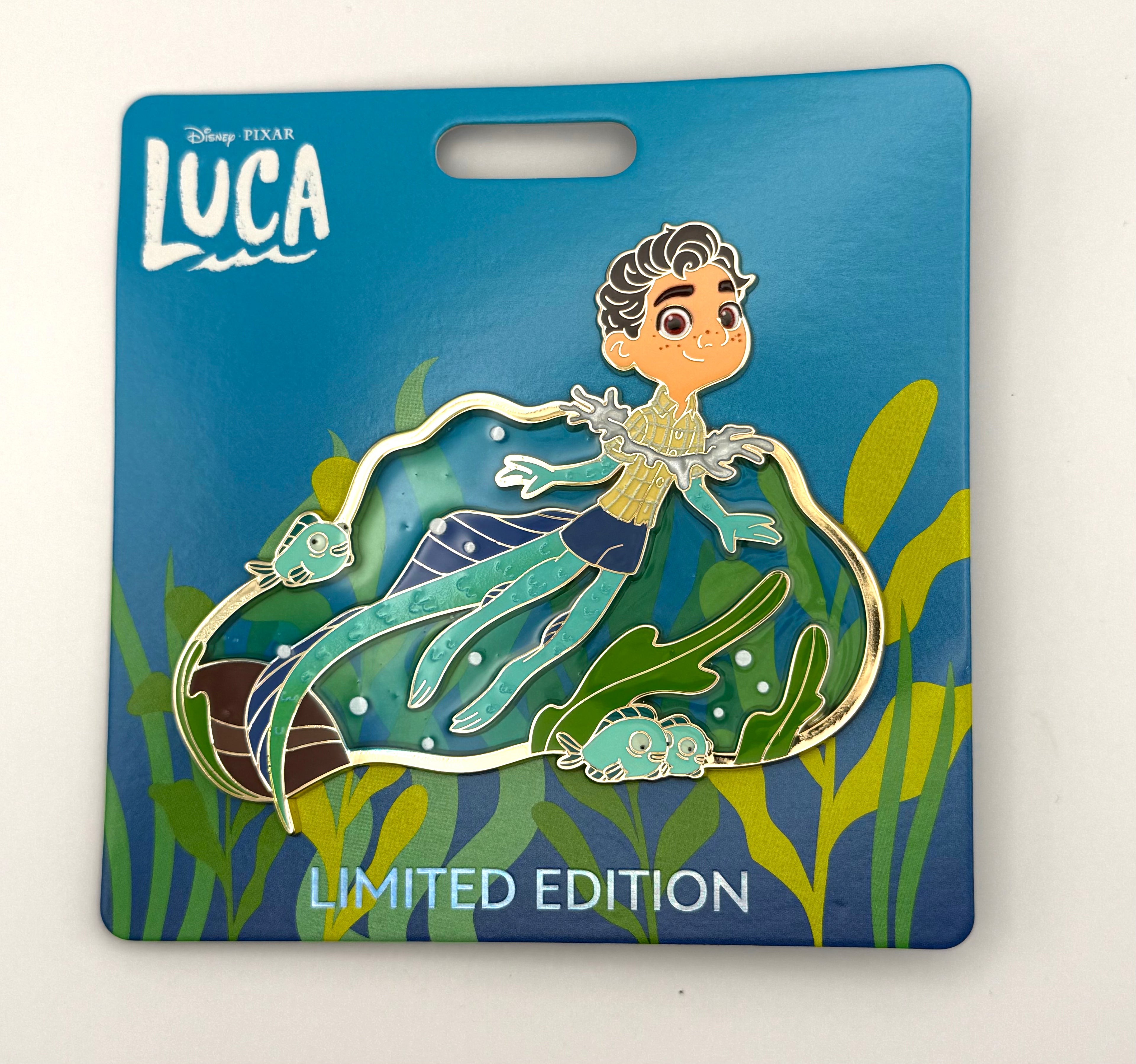 Disney WDI MOG Mickey's of Glendale Pixar Luca Human vs Sea Monster Stained Glass Pin